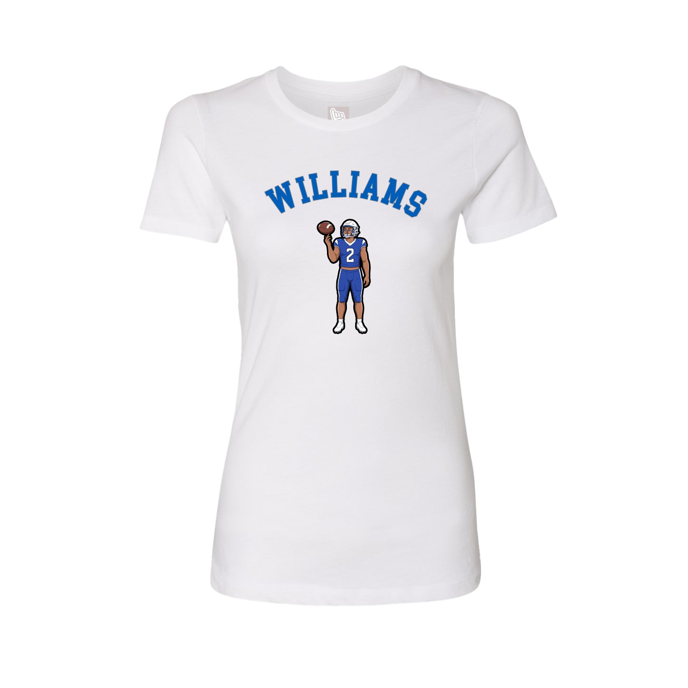 Fitted Women's Tee — Shirsey Arch in White