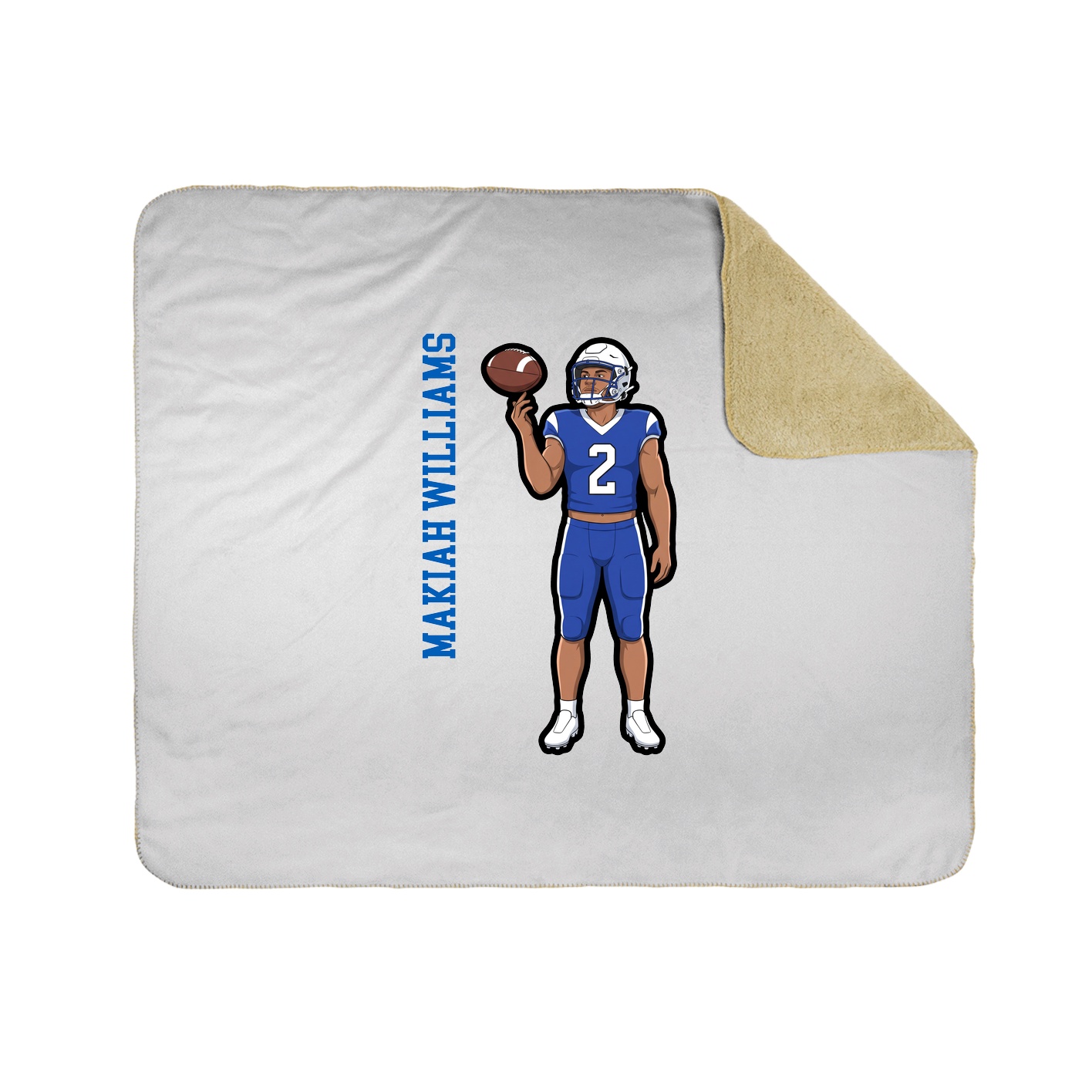 50x60 Sherpa Lined Throw Blanket