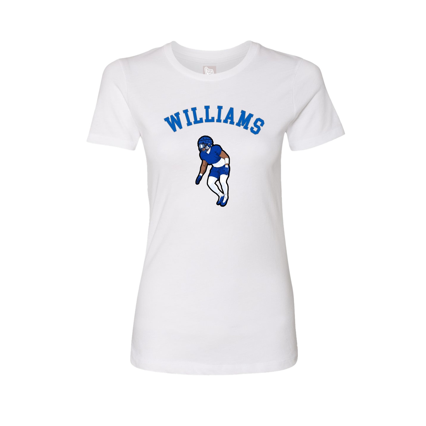 Fitted Women's Tee — Shirsey Arch in White