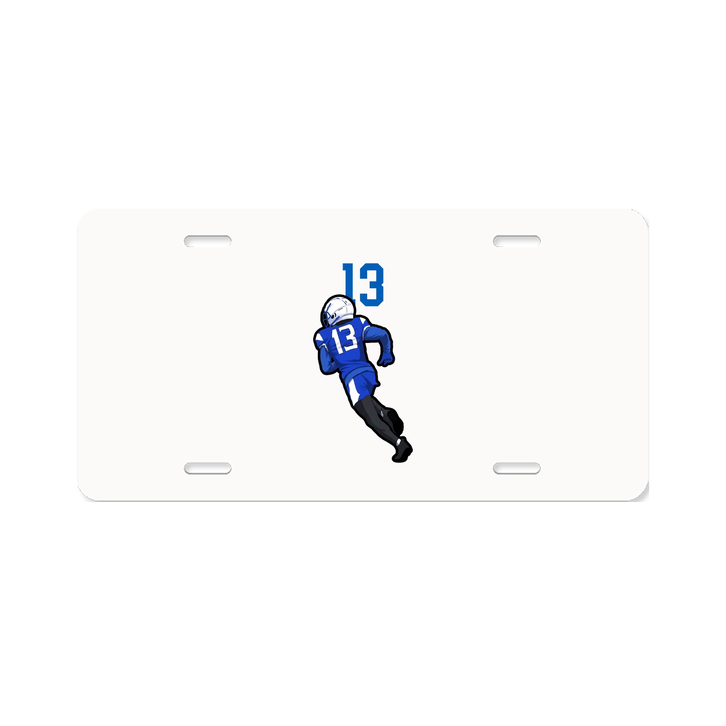 License Plate — Number Top in Classic