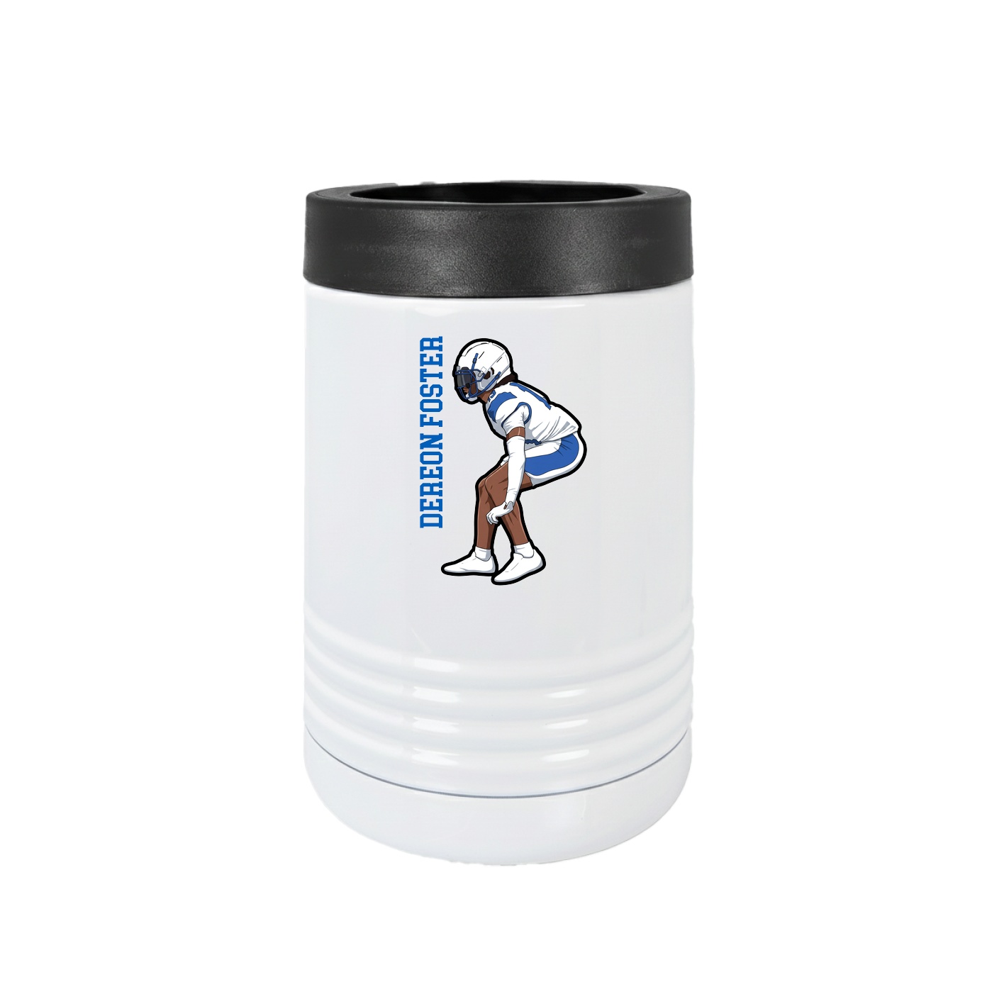 Beverage Holder — Name Vertical in White