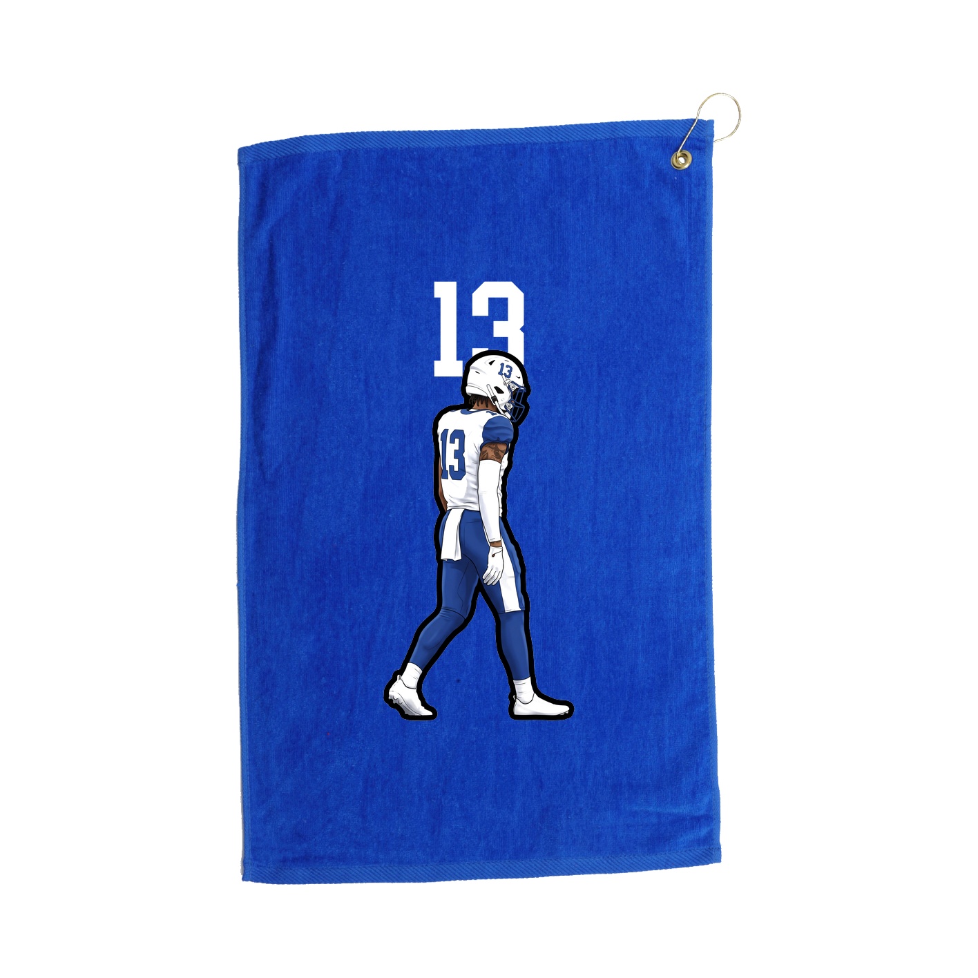 Golf Towel — Number Top in Royal