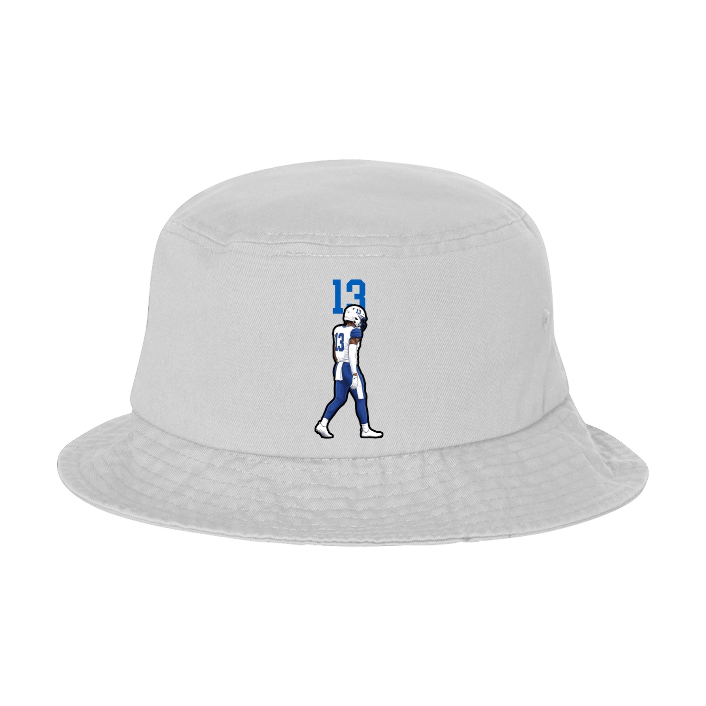 Bucket Cap — Number Top in White
