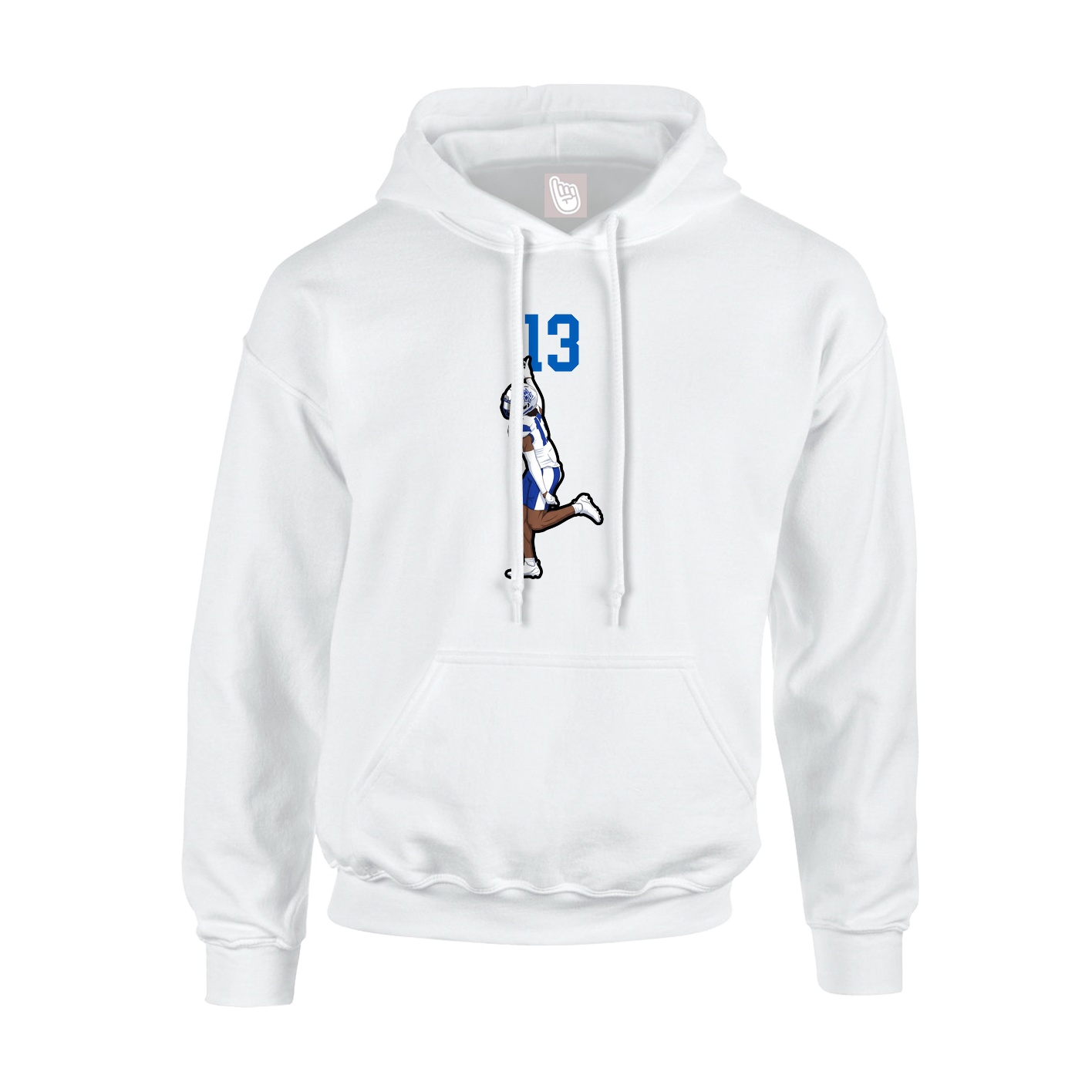 Hoodie — Number Top in White