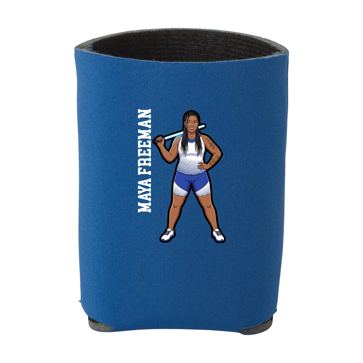 Can Holder — Name Vertical in Royal