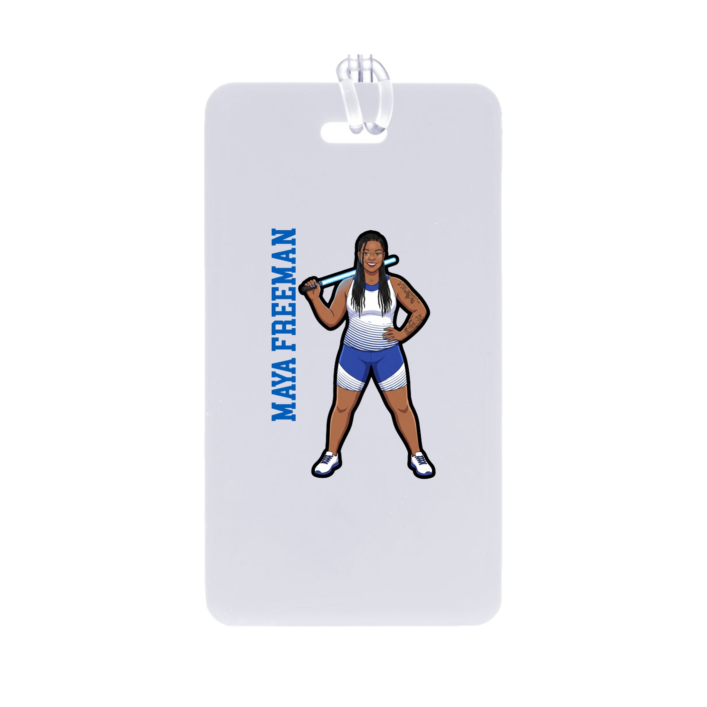 Bag Tag — Name Vertical in Classic