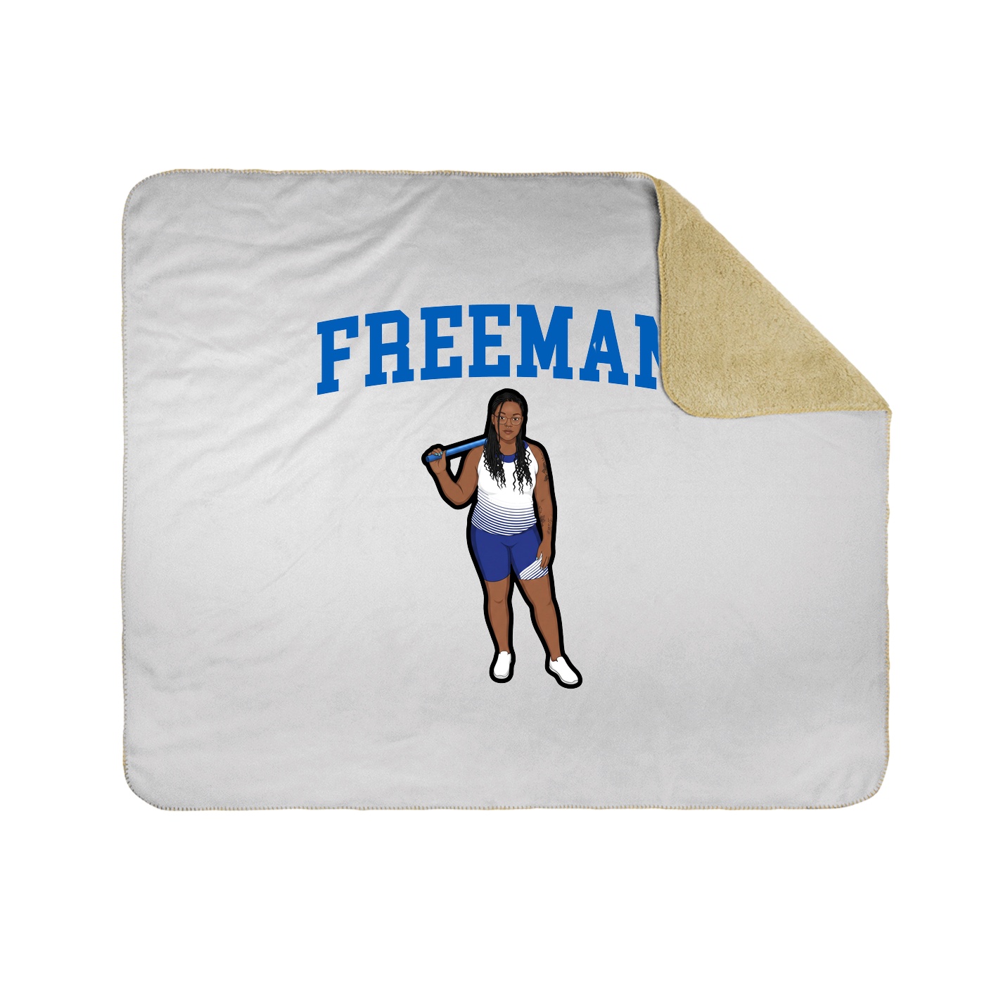 Throw Blanket — Shirsey in White