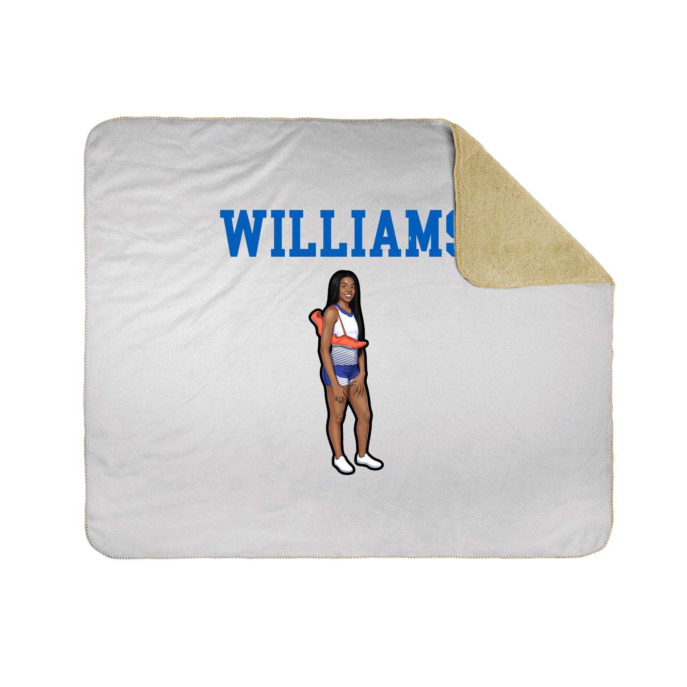 Throw Blanket — Shirsey in White