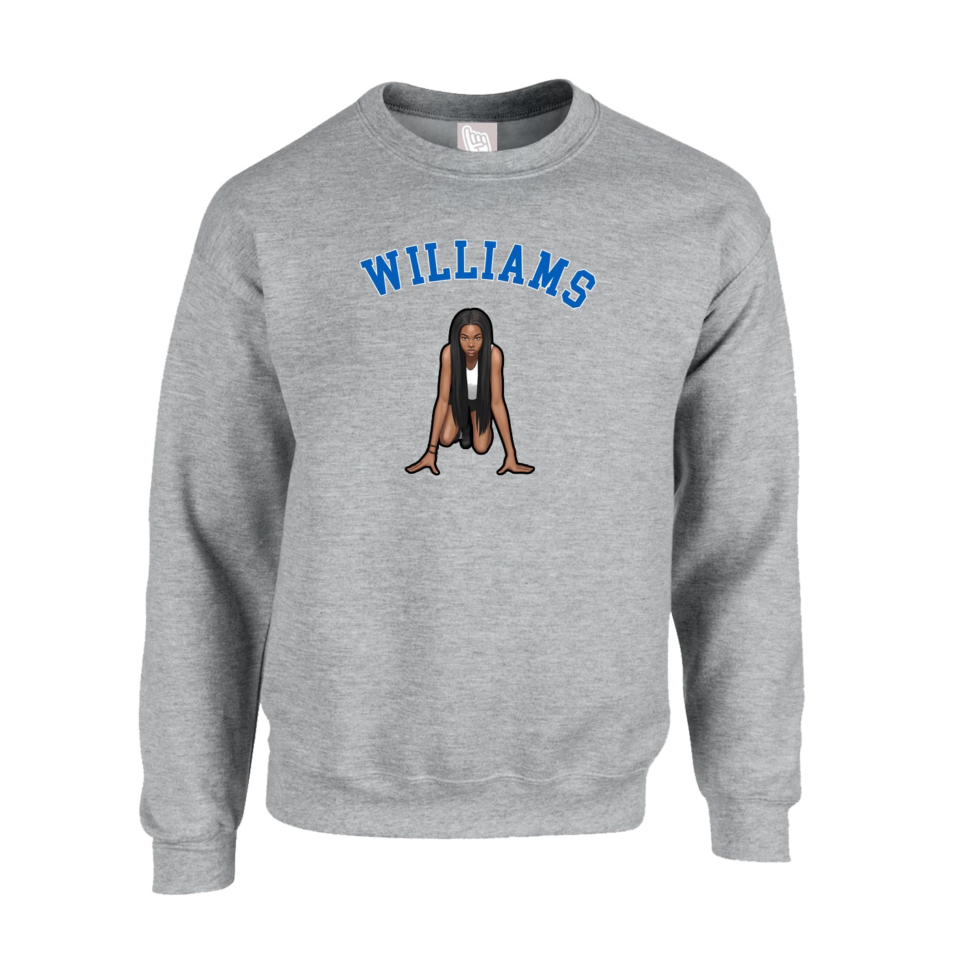 Fleece Crew — Shirsey Arch in Grey