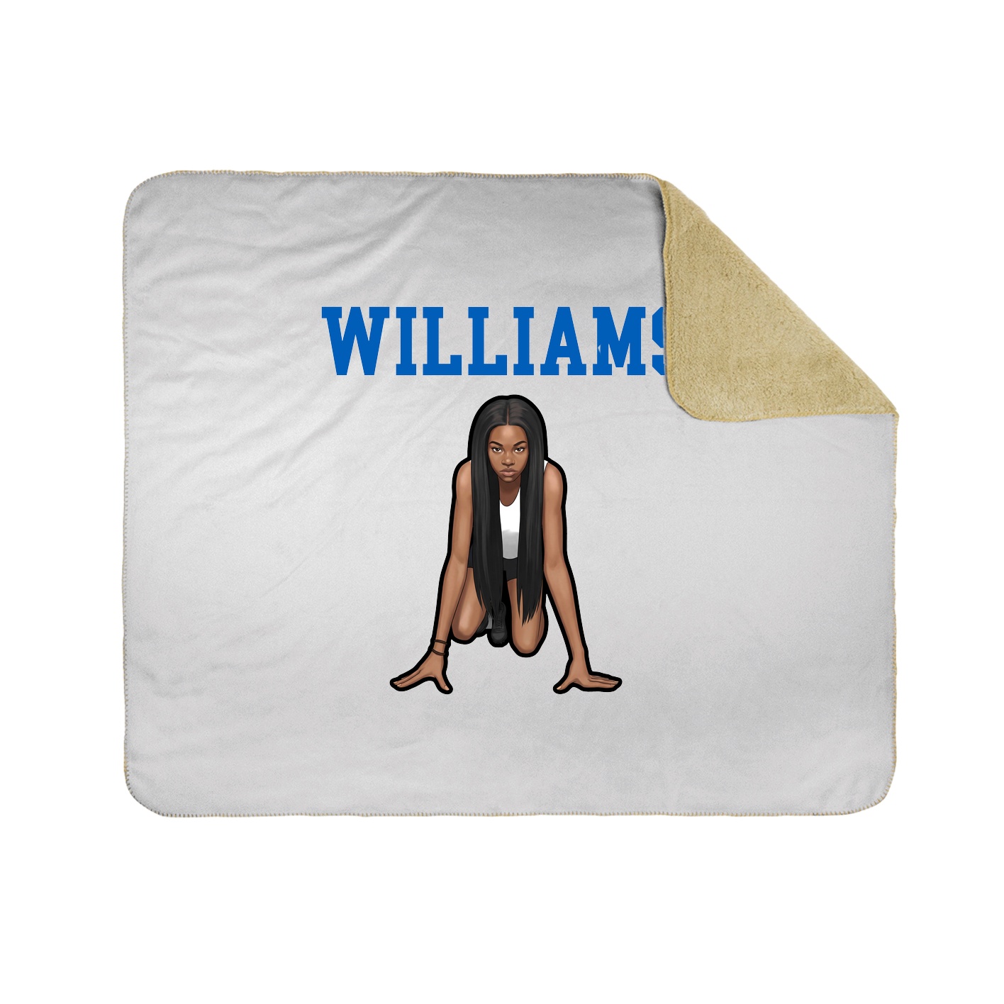 Throw Blanket — Shirsey in White
