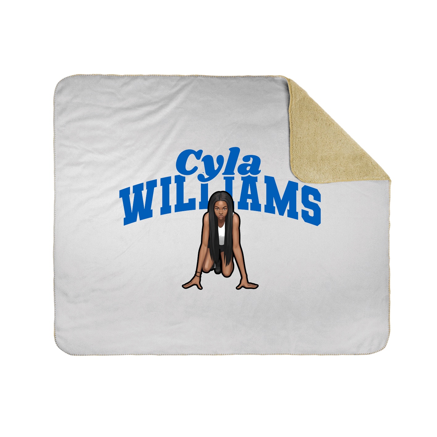 Throw Blanket — Signature Arch in White