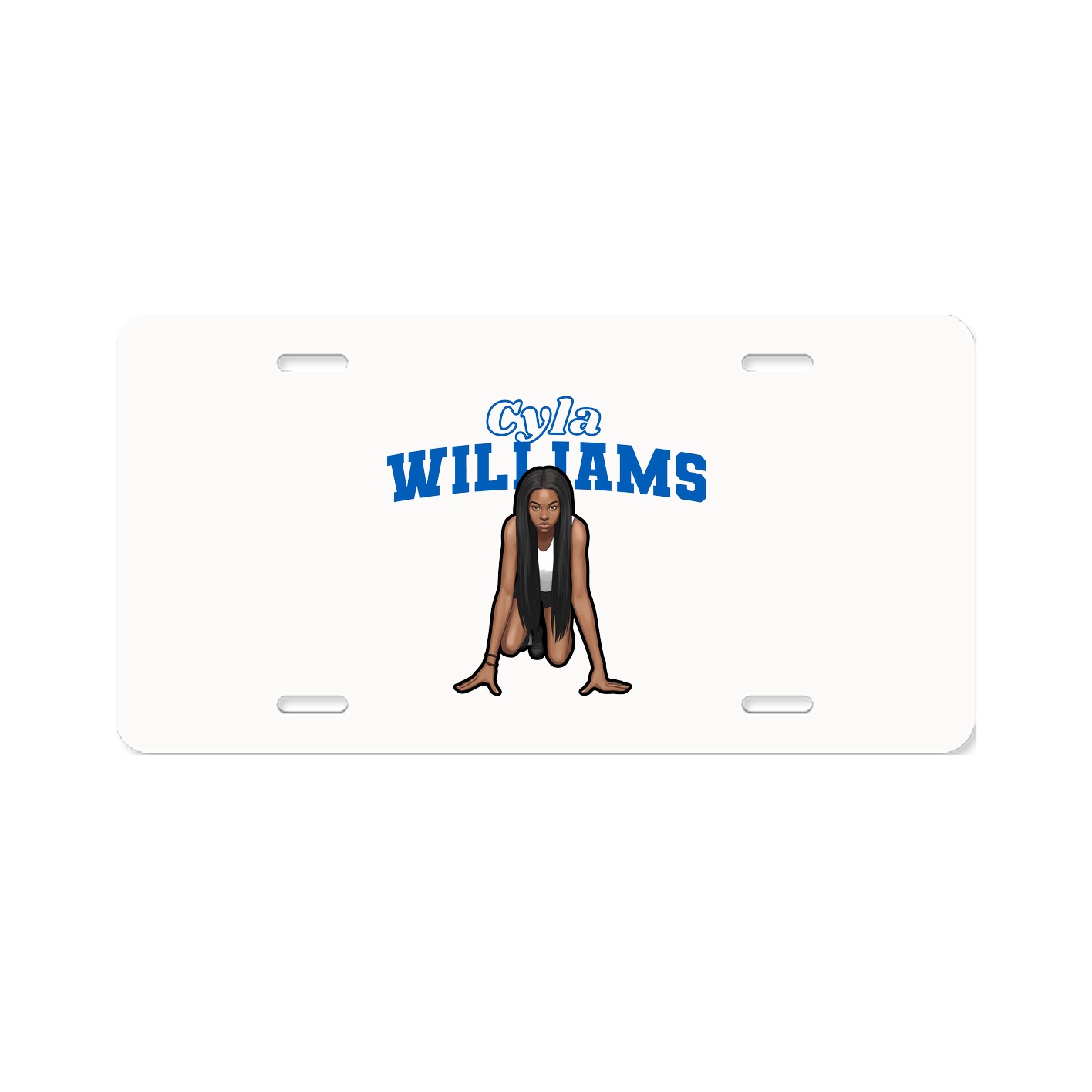 License Plate — Name Arch in Classic