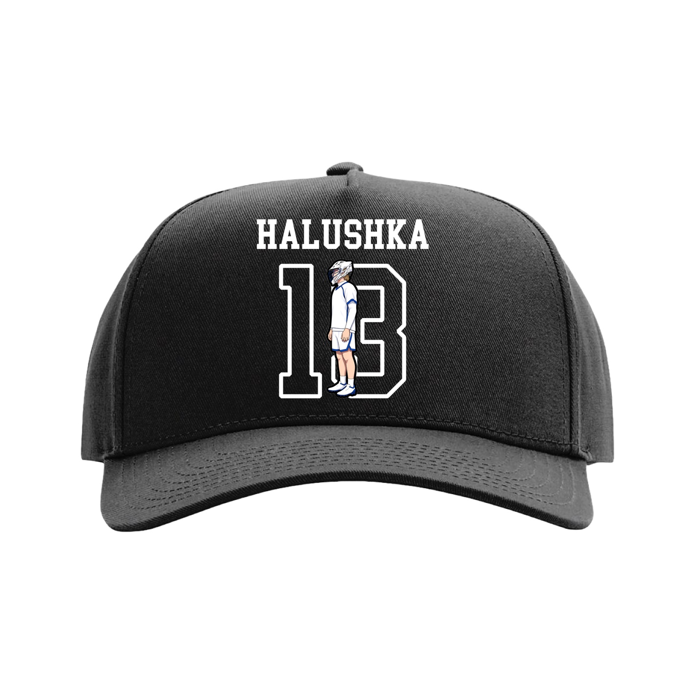 Full Fabric Five-Panel Champ Cap — Shirsey in Black