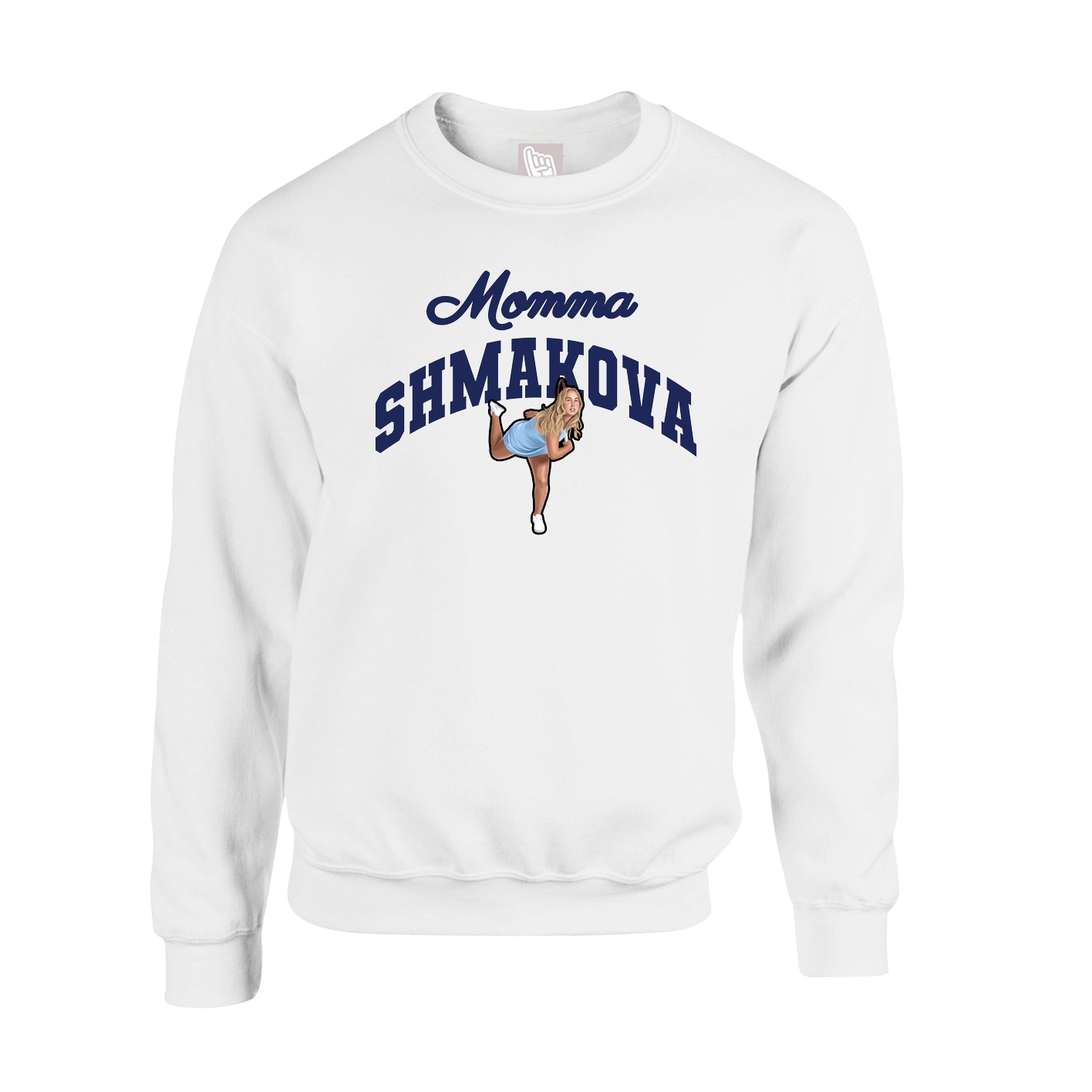 Fleece Crew — Mothers Day Arch in White