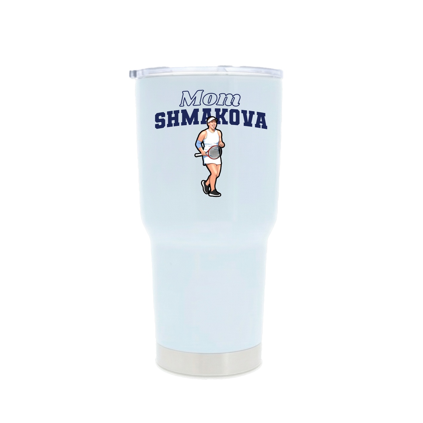 30oz Stainless Steel Tumbler — Mothers Day Block in White