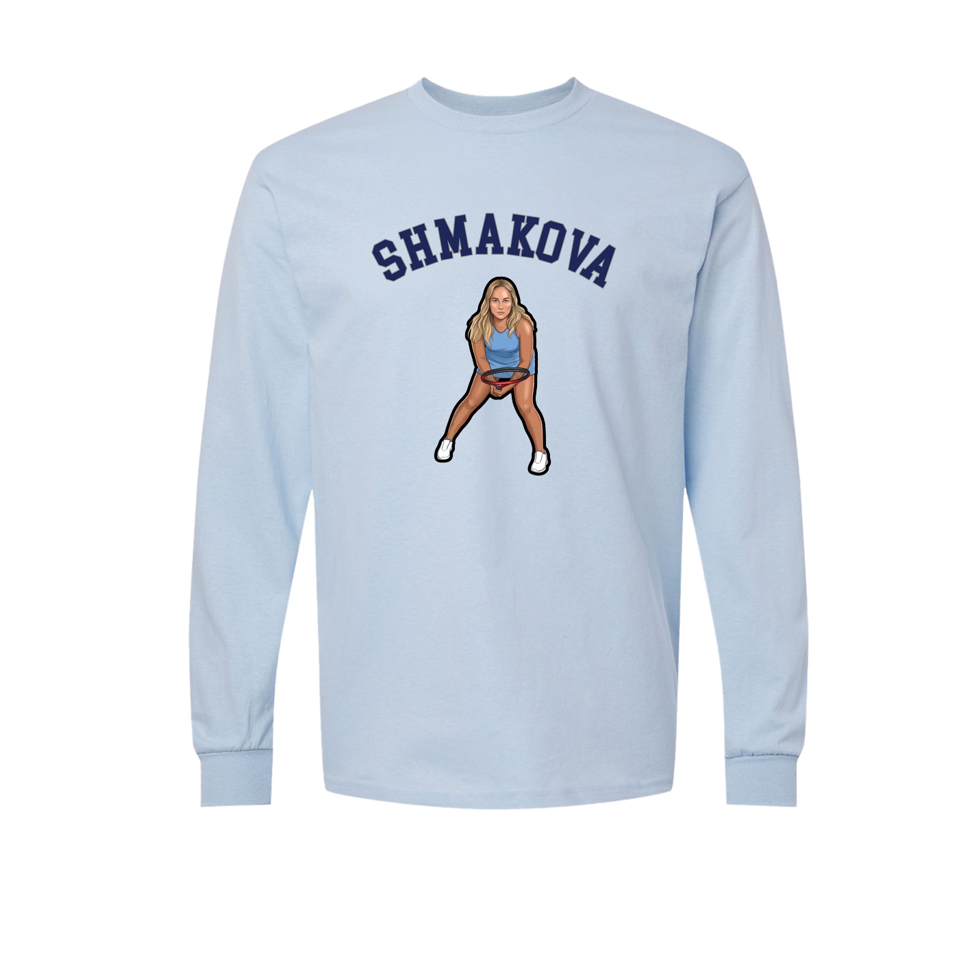 Long Sleeve Tee — Shirsey Arch in Light Blue