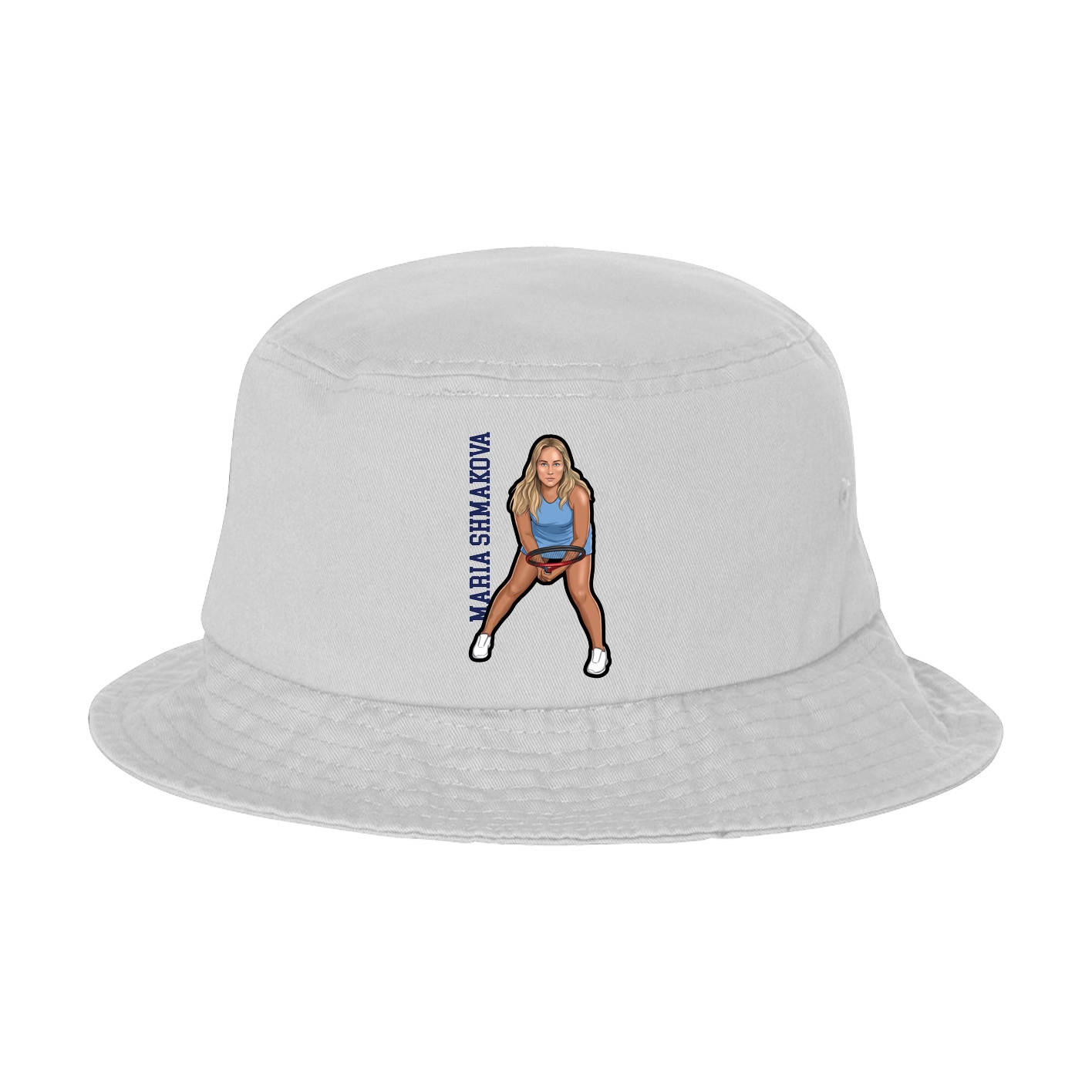 Bucket Cap — Name Vertical in White