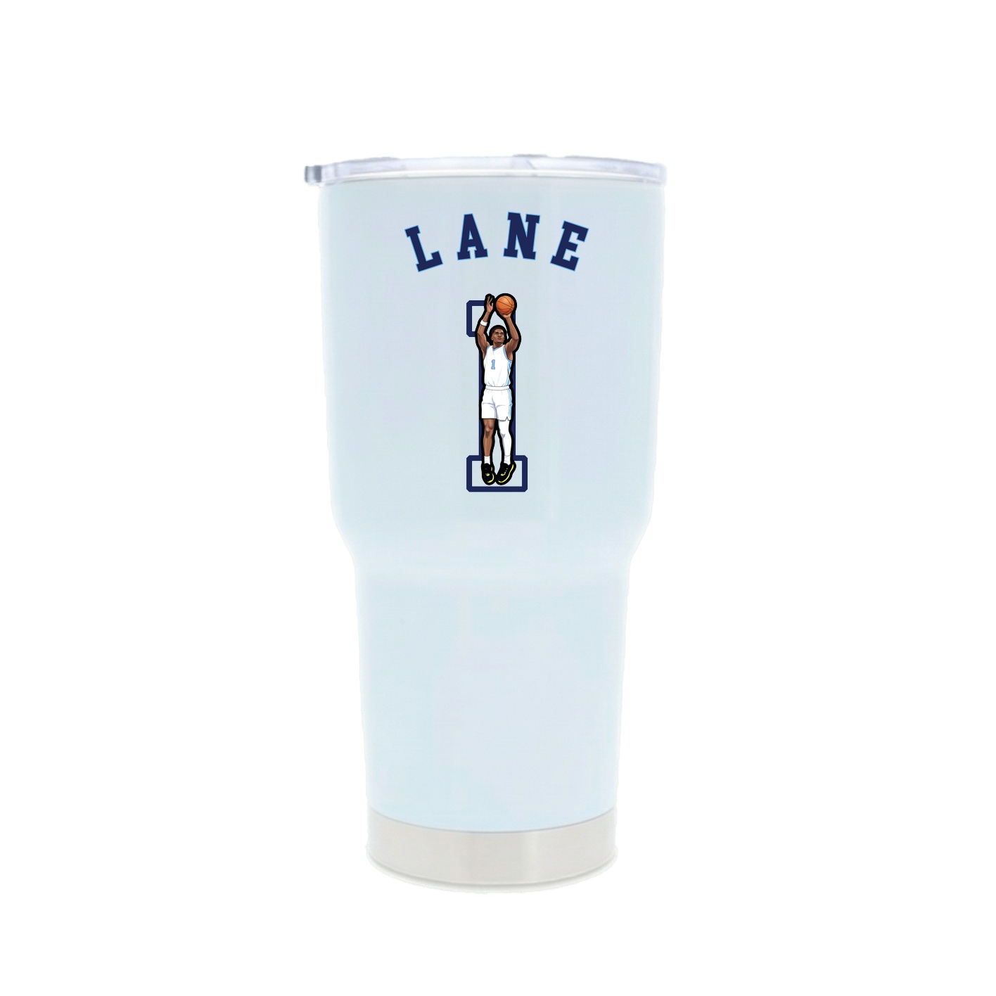 30oz Stainless Steel Tumbler — Shirsey Arch in White