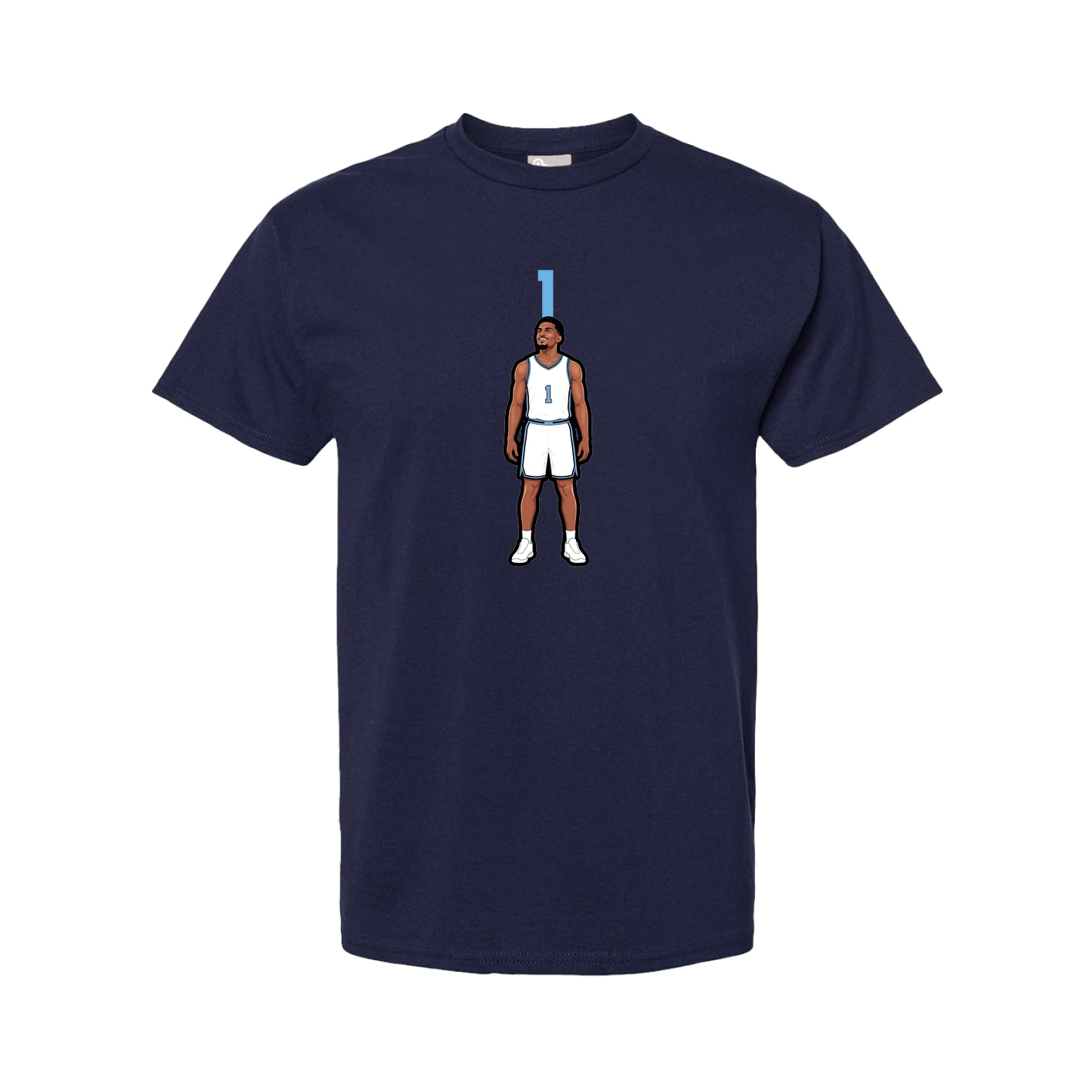 Tee — Number Top in Navy