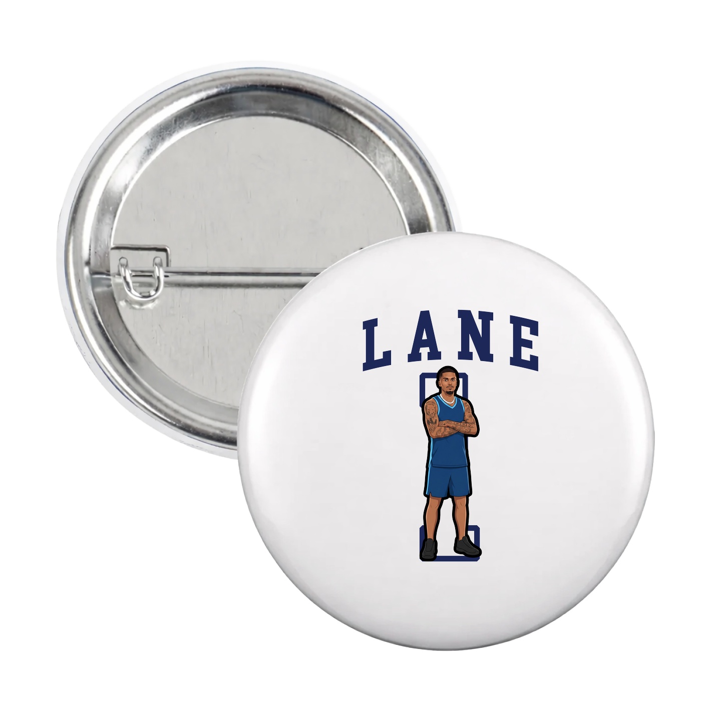 Game Day Button — Shirsey in White
