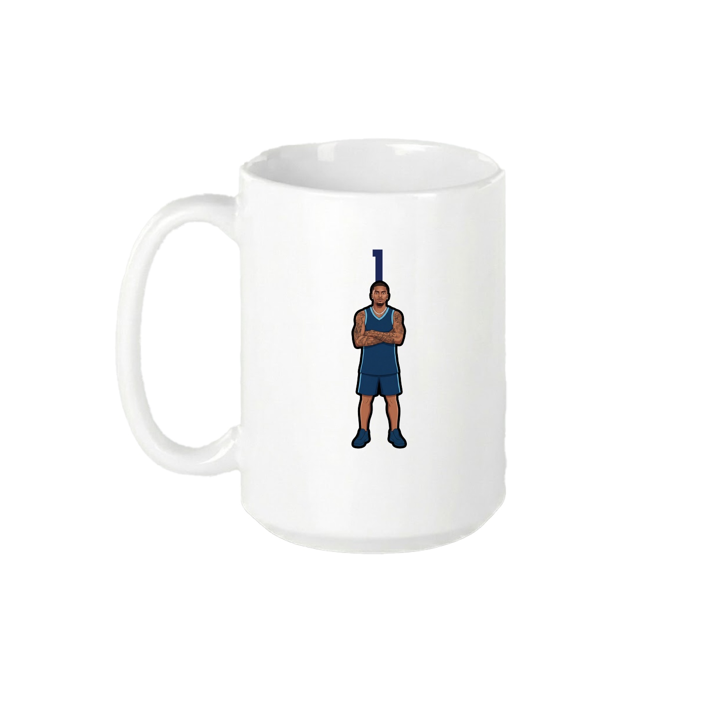 15oz Coffee Mug — Number Top in White