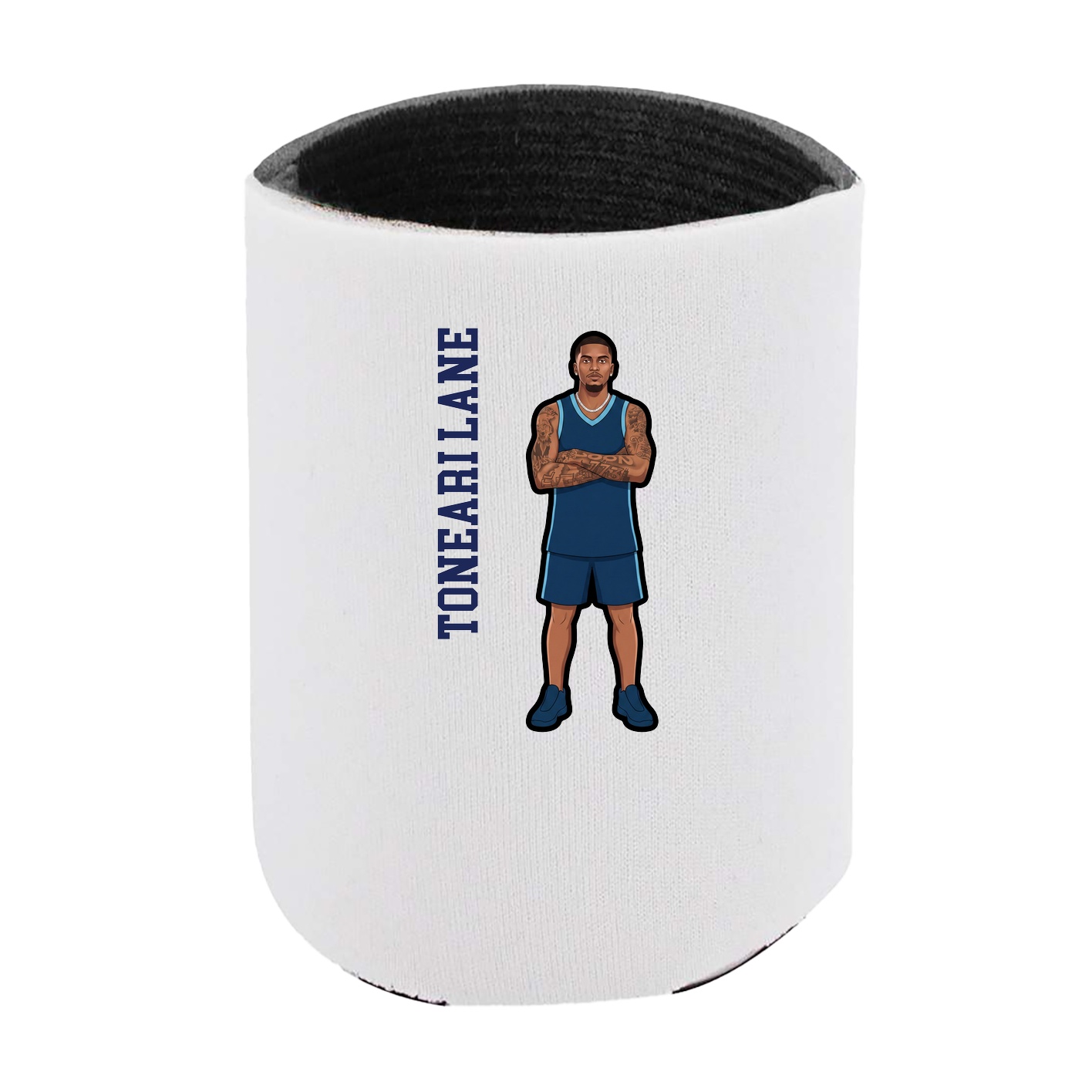 Can Holder — Name Vertical in White