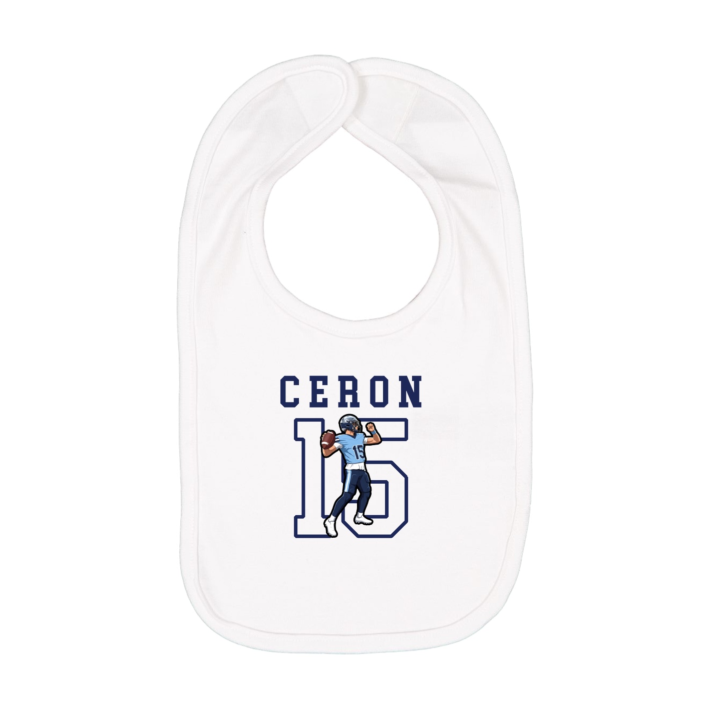Infant Bib — Shirsey in White