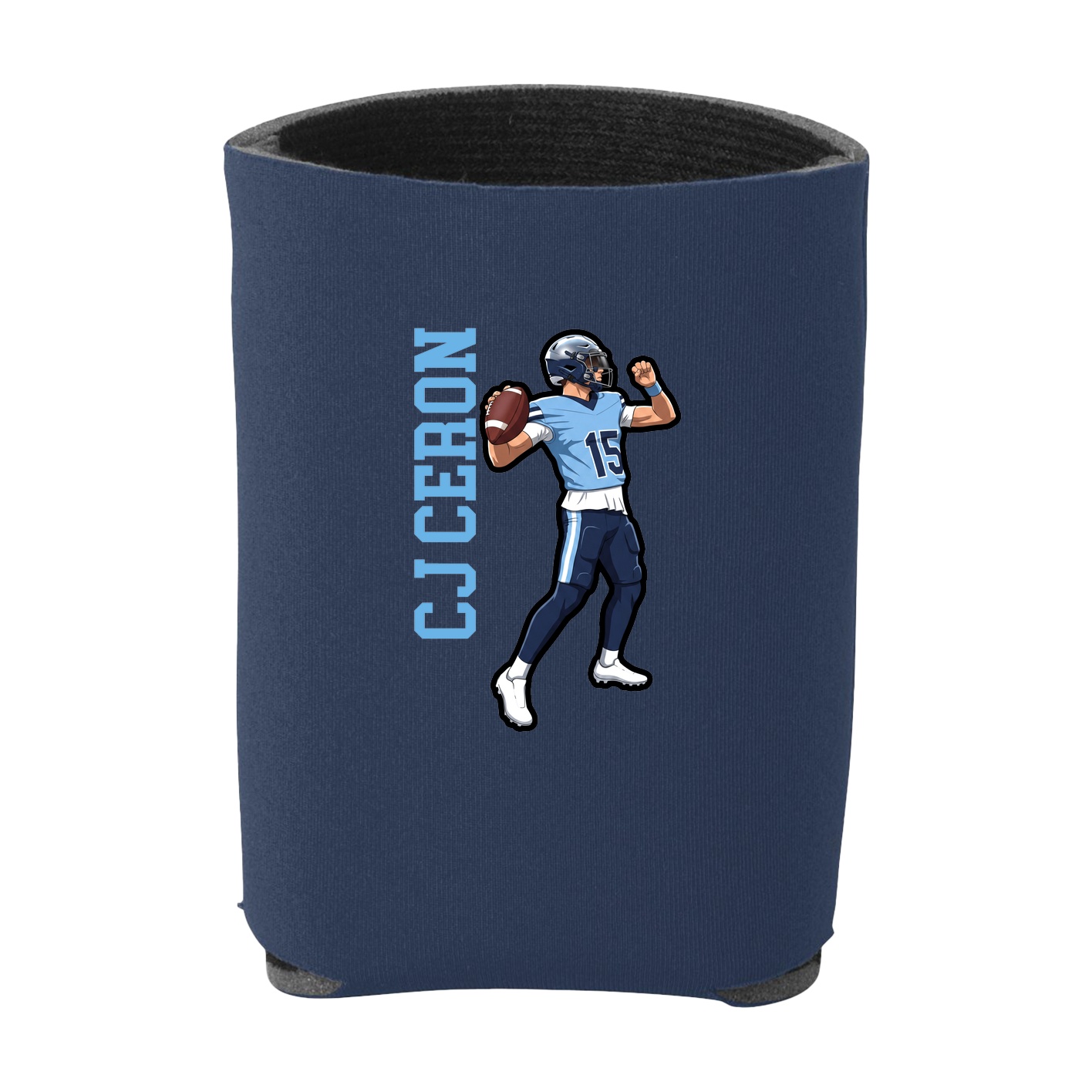 Can Holder — Name Vertical in Navy