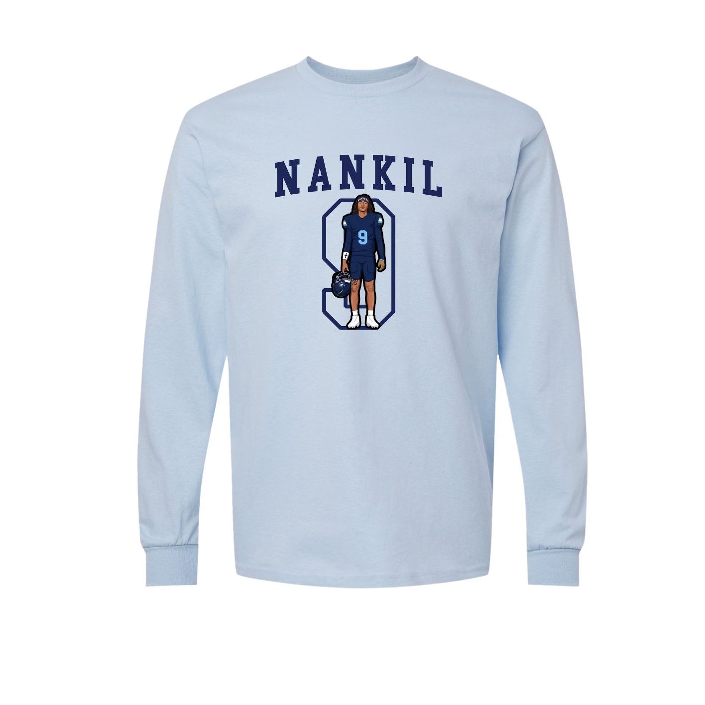 Long Sleeve Tee — Shirsey in Light Blue