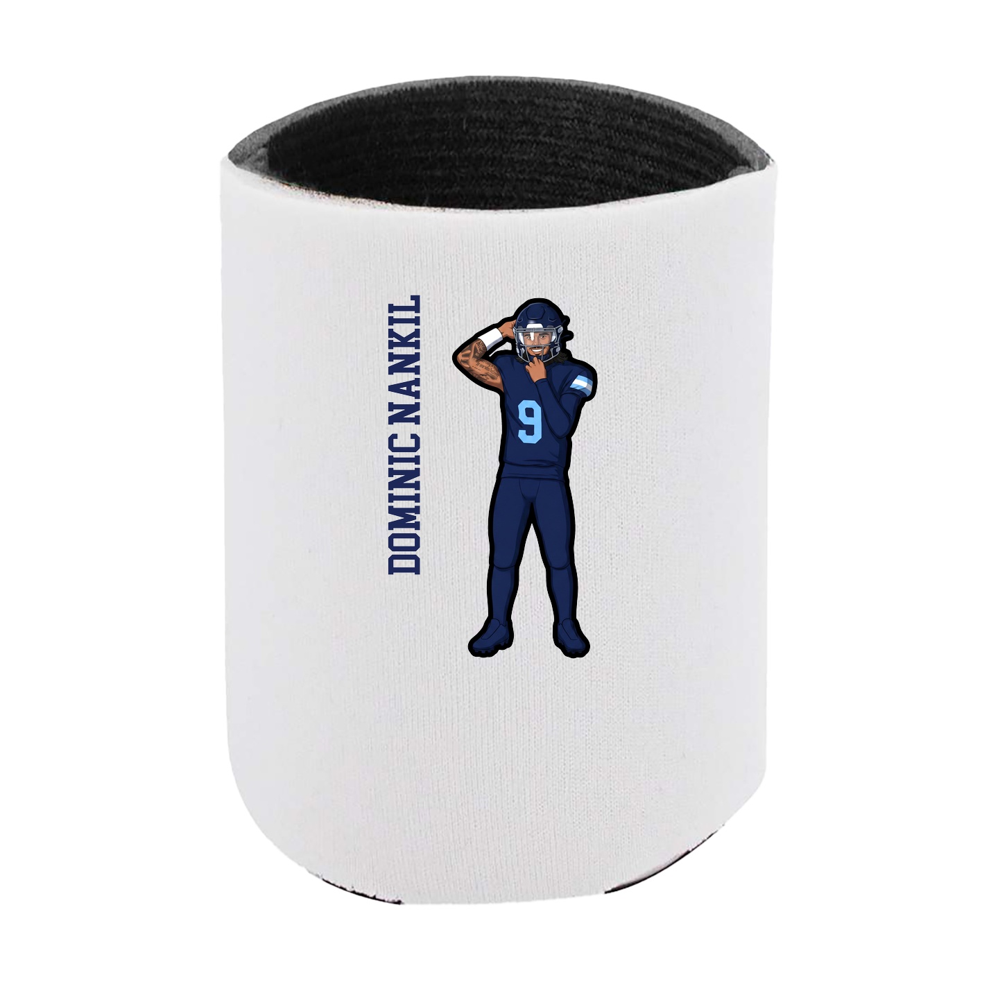 Can Holder — Name Vertical in White