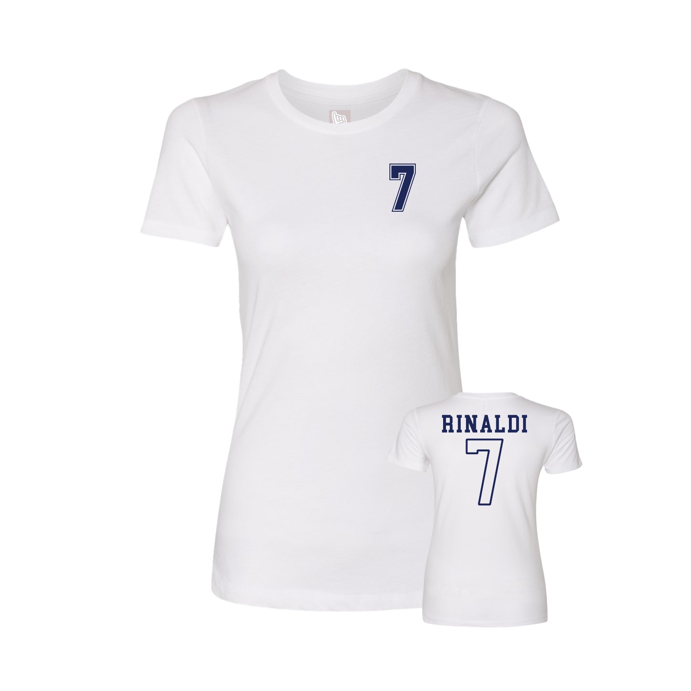 Womens Tee — Chest Back in White