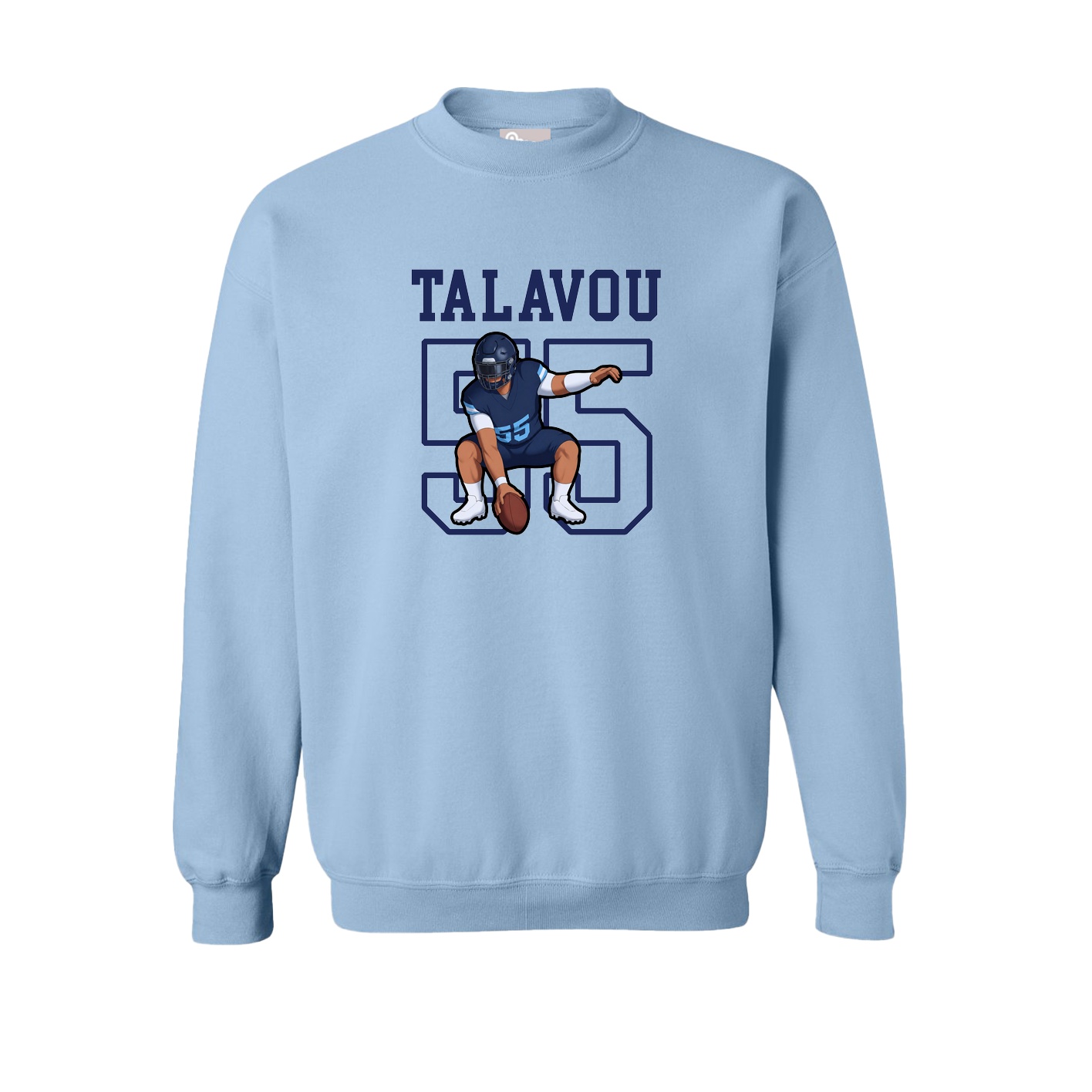 Fleece Crew — Shirsey in Light Blue