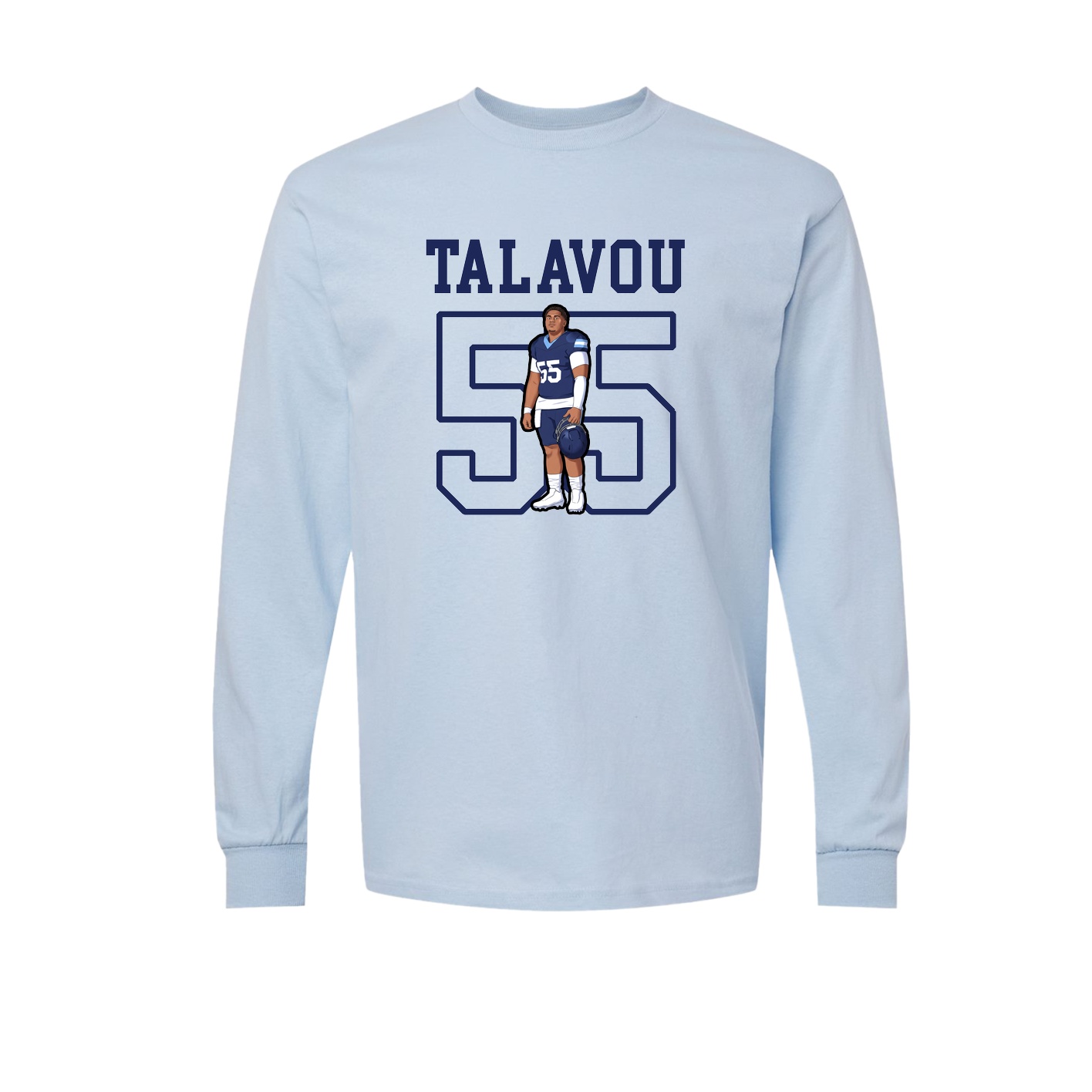 Long Sleeve Tee — Shirsey in Light Blue