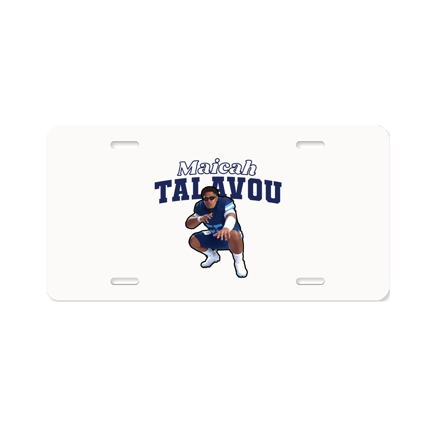 License Plate — Name Arch in Classic