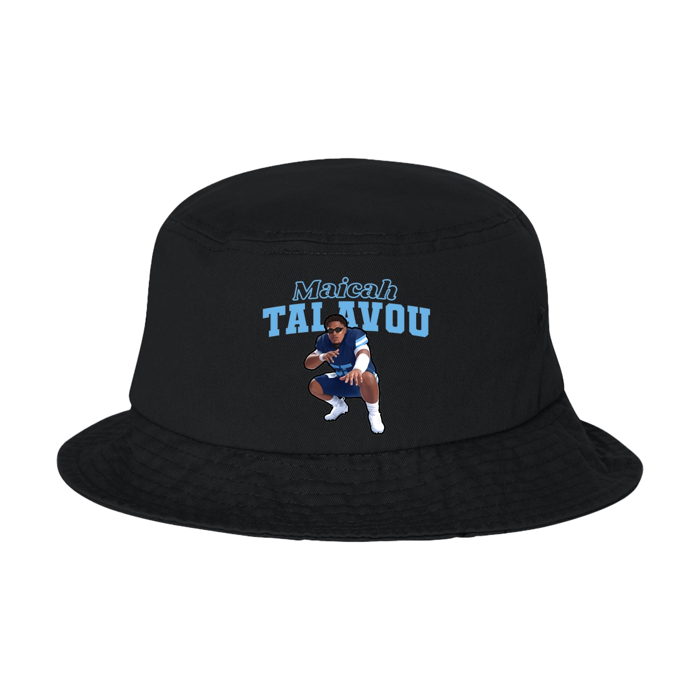 Bucket Cap — Name Arch in Black