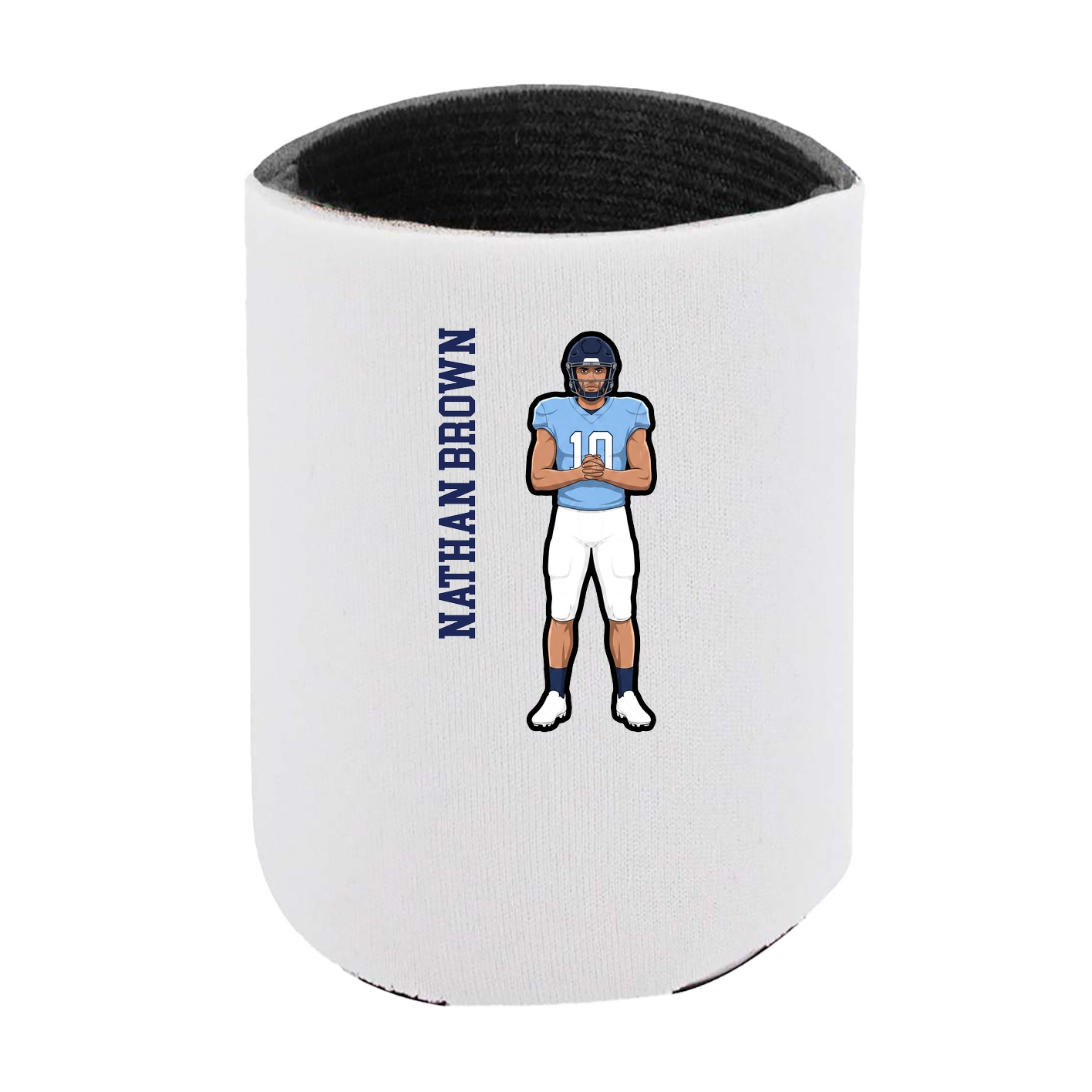 Can Holder — Name Vertical in White