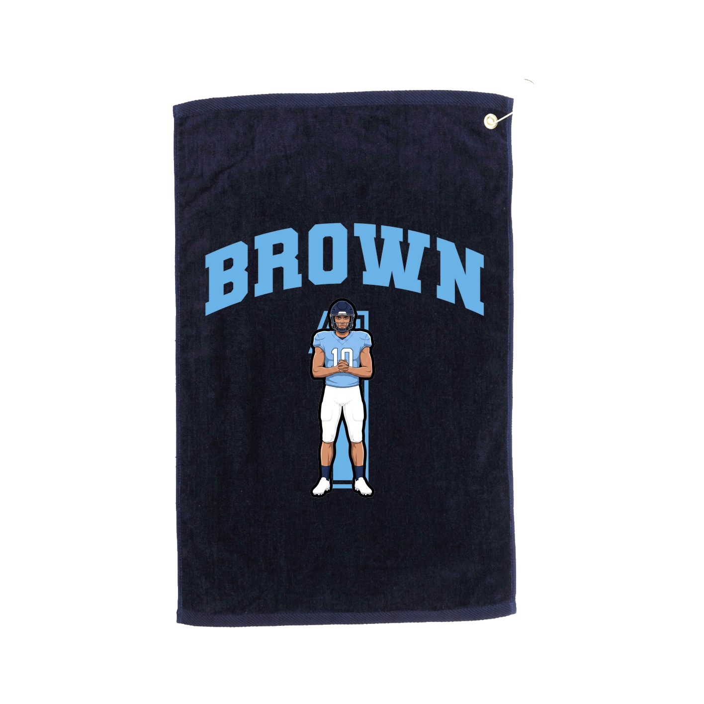 Golf Towel — Number in Navy