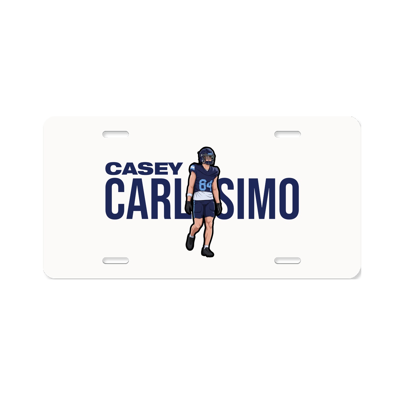 License Plate — Player Name in Classic