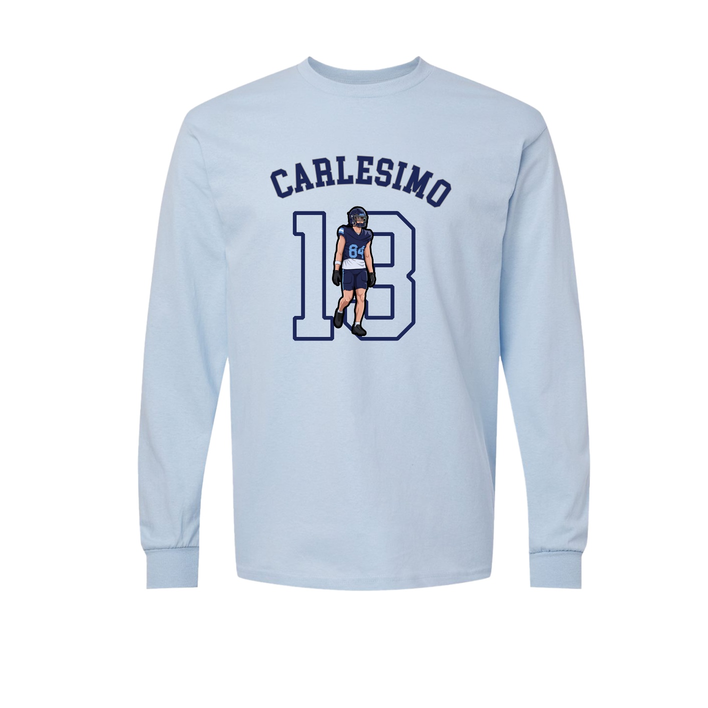 Long Sleeve Tee — Shirsey Arch in Light Blue