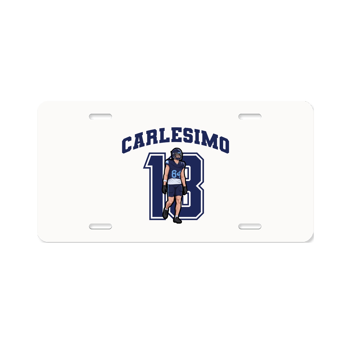 License Plate — Number in Classic