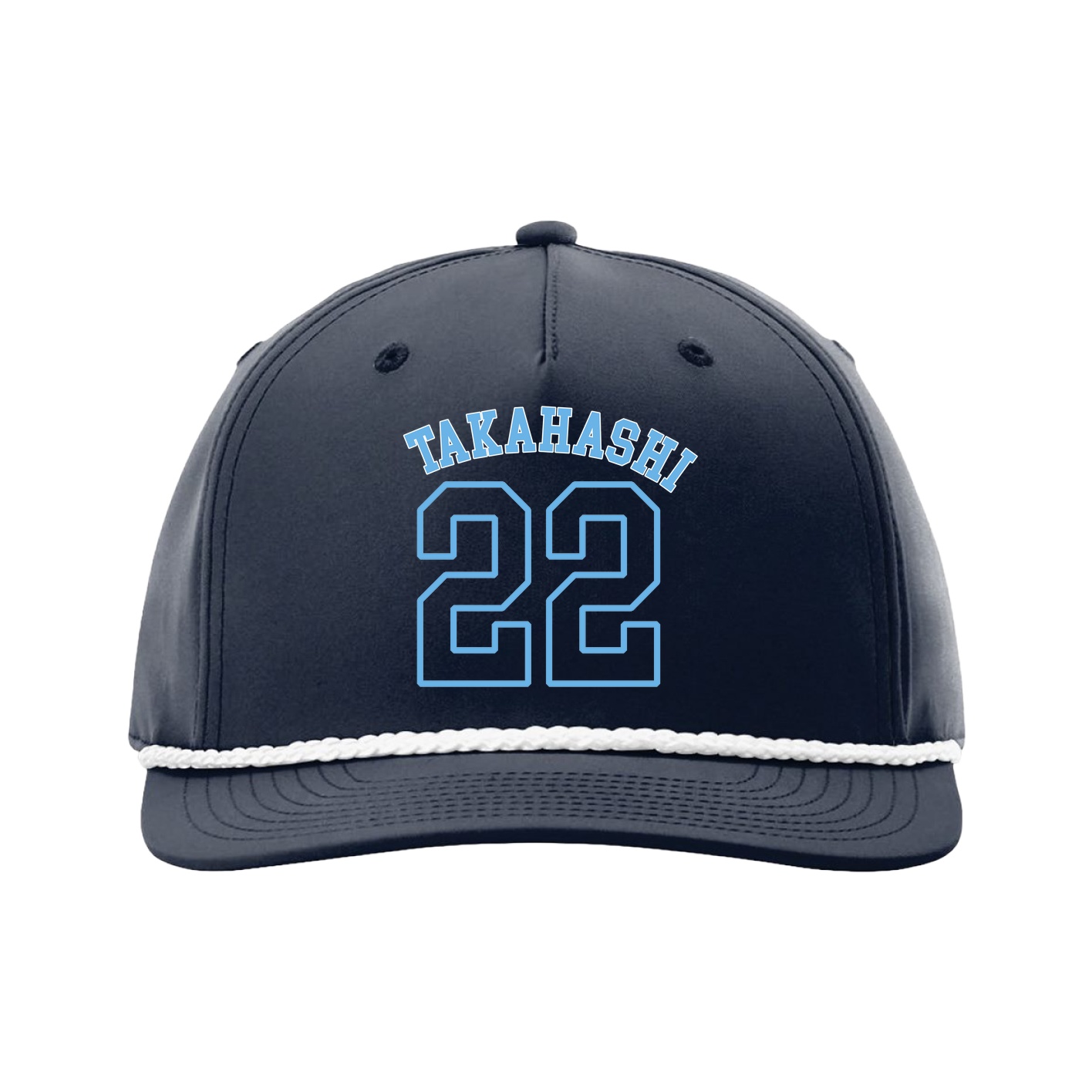 Five-Panel Classic Rope Cap — Shirsey Arch in Navy