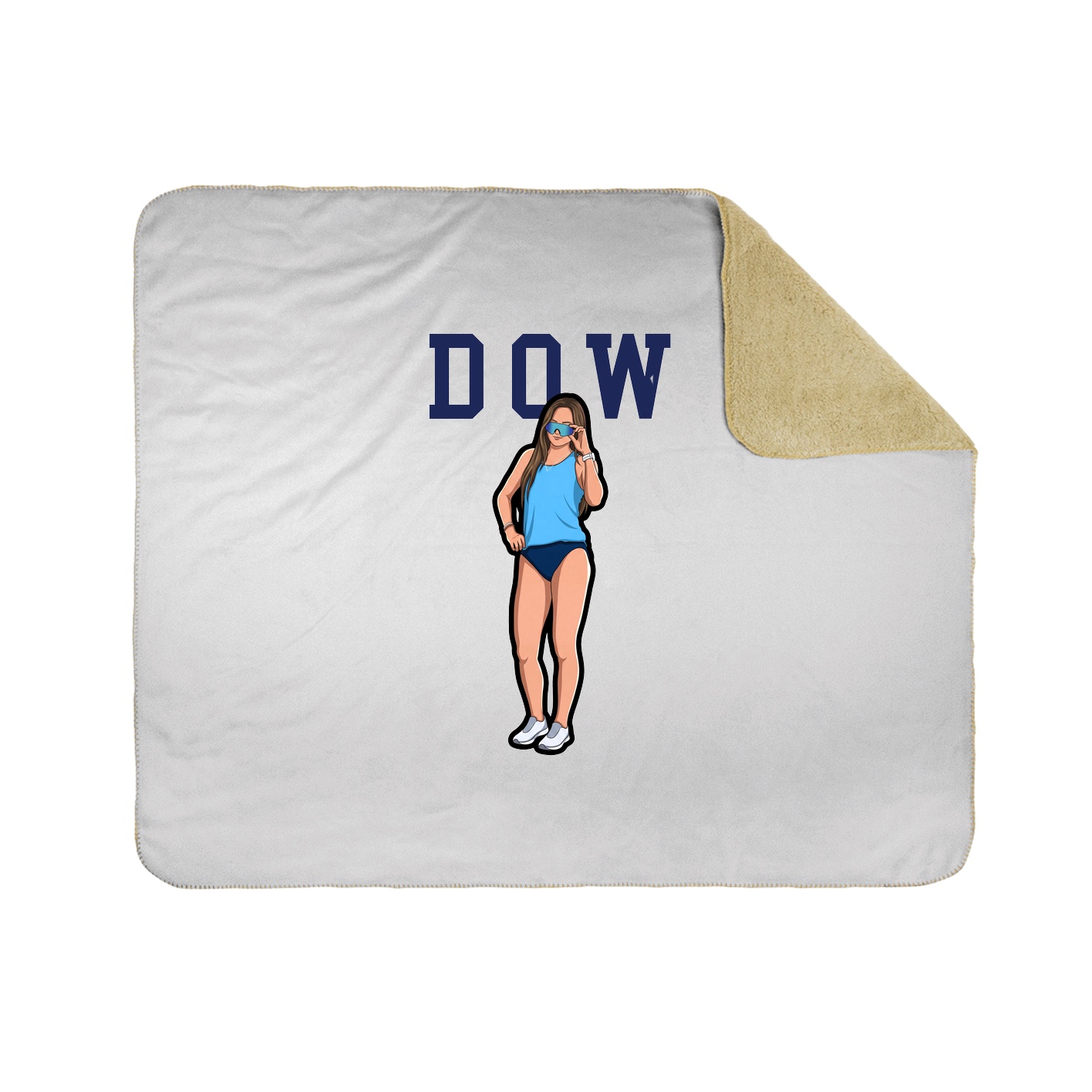 Throw Blanket — Shirsey in White