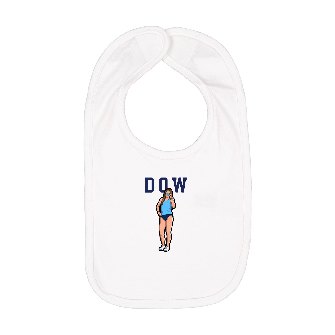 Infant Bib — Shirsey in White