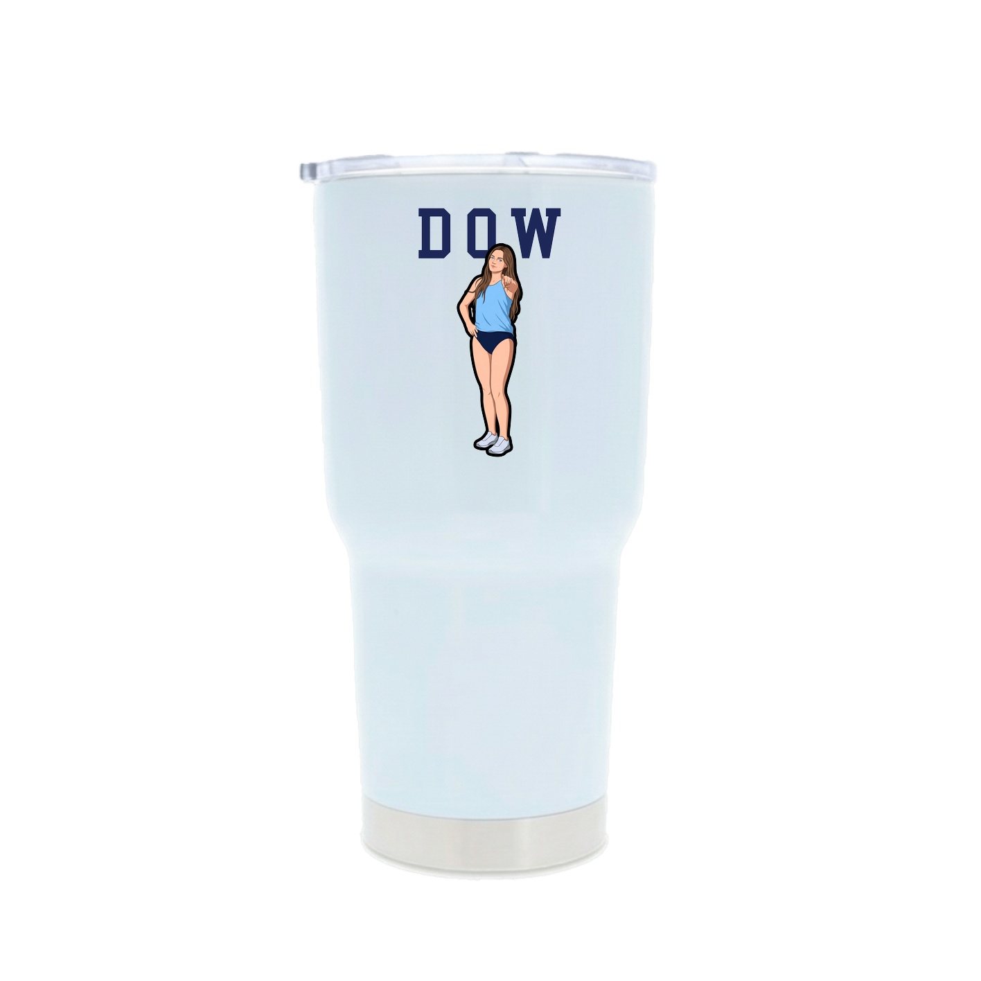 30oz Stainless Steel Tumbler — Shirsey in White