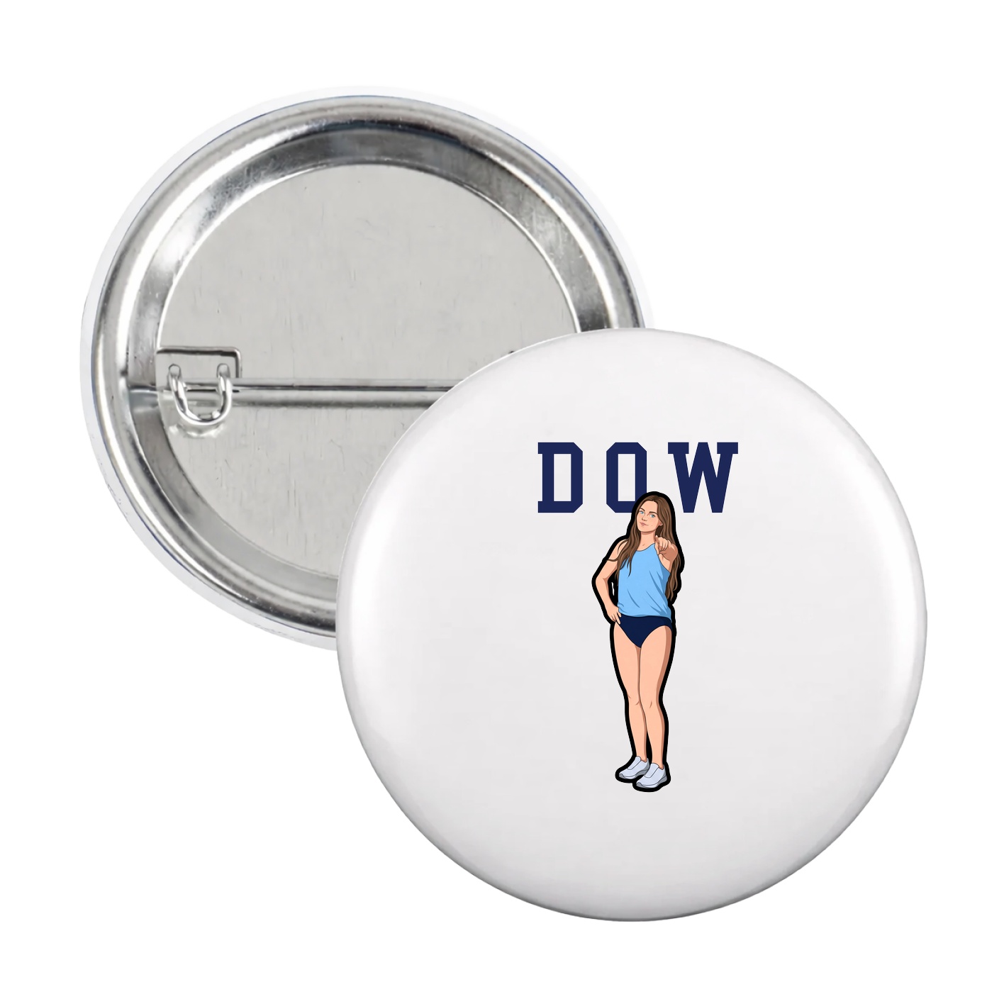 Game Day Button — Shirsey in White