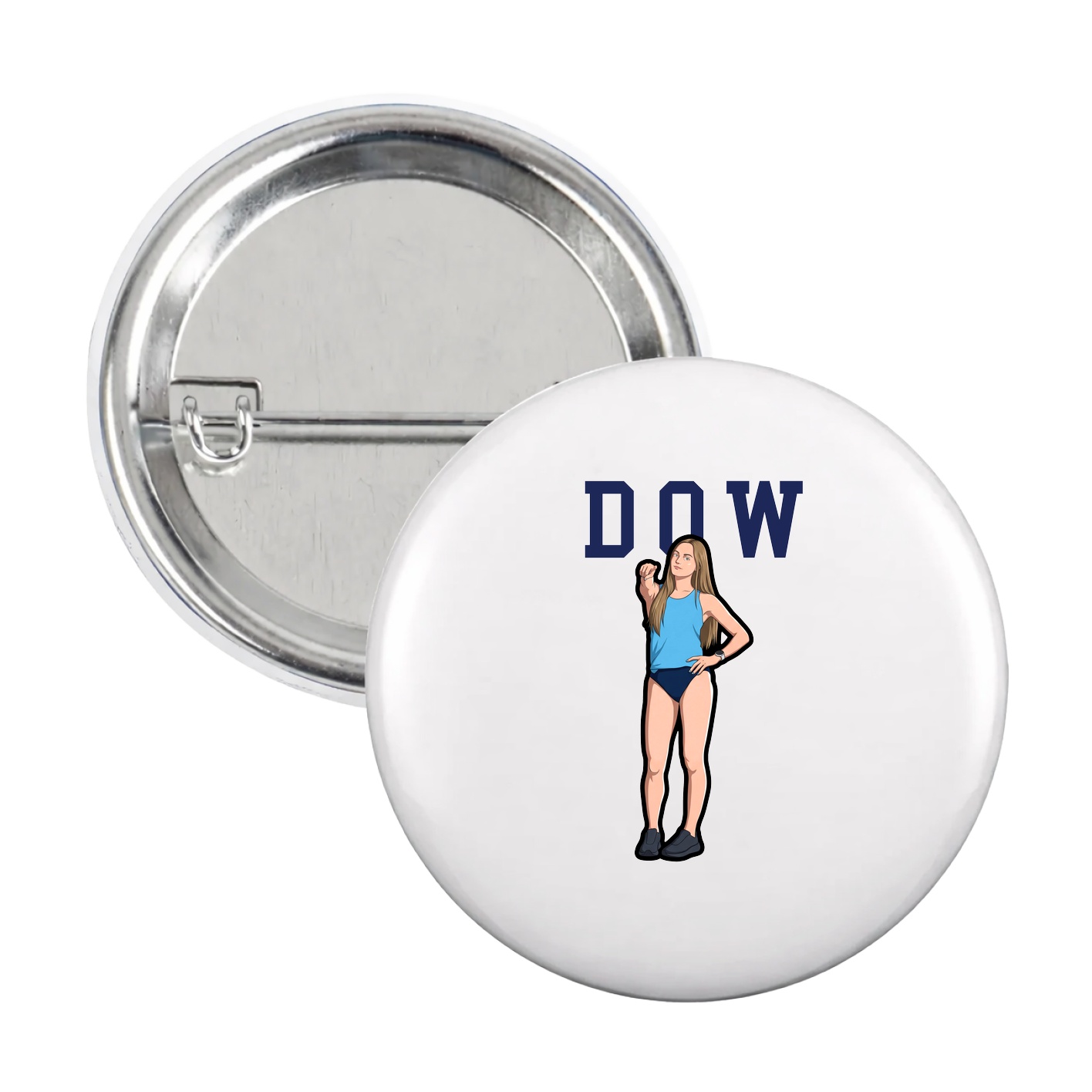 Game Day Button — Shirsey in White