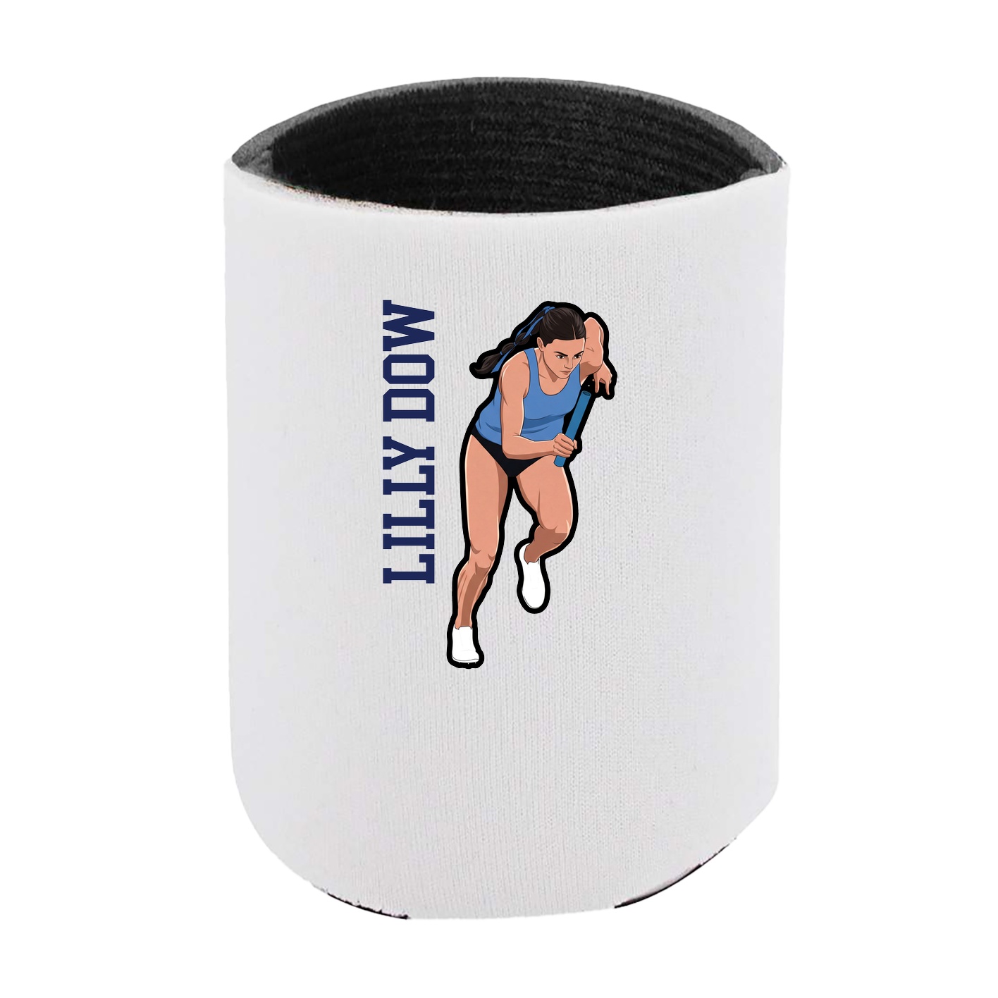Can Holder — Name Vertical in White