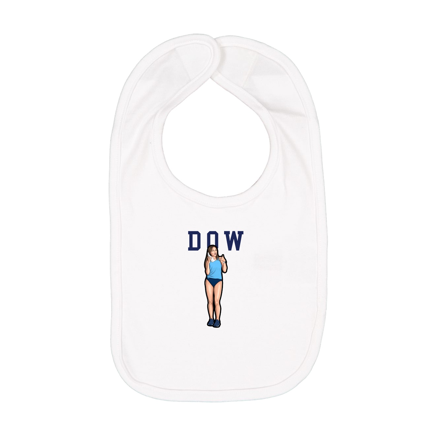 Infant Bib — Shirsey in White