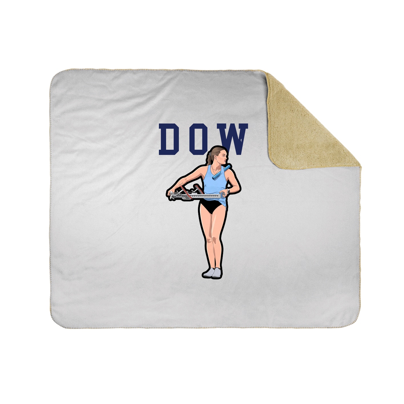 Throw Blanket — Shirsey in White