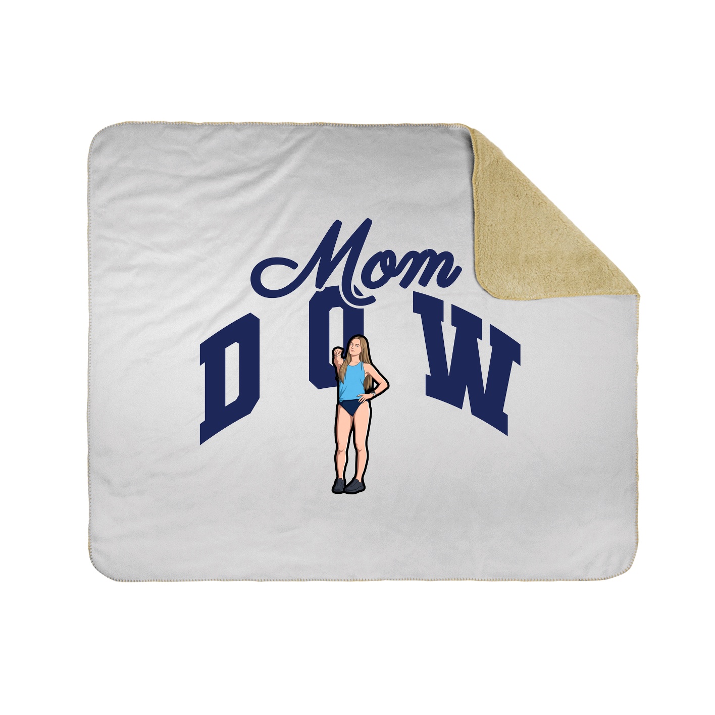 Throw Blanket — Mothers Day Arch in White